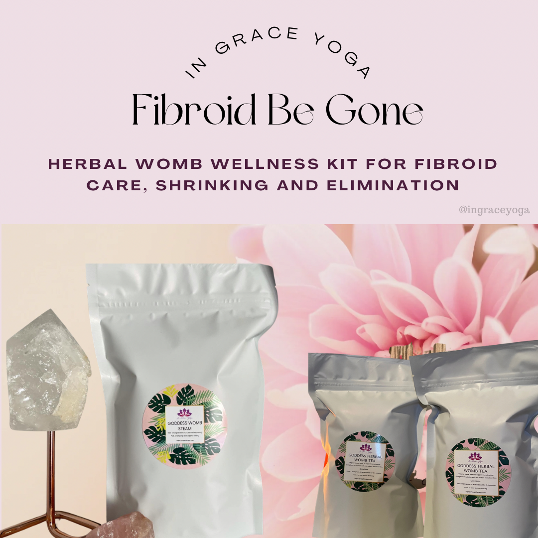 Fibroid Be Gone/Womb Detox: Herbal Healing Kit for Fibroid & Uterine Detox Wellness (Complete with Nutrition and Vaginal Steaming Plan)