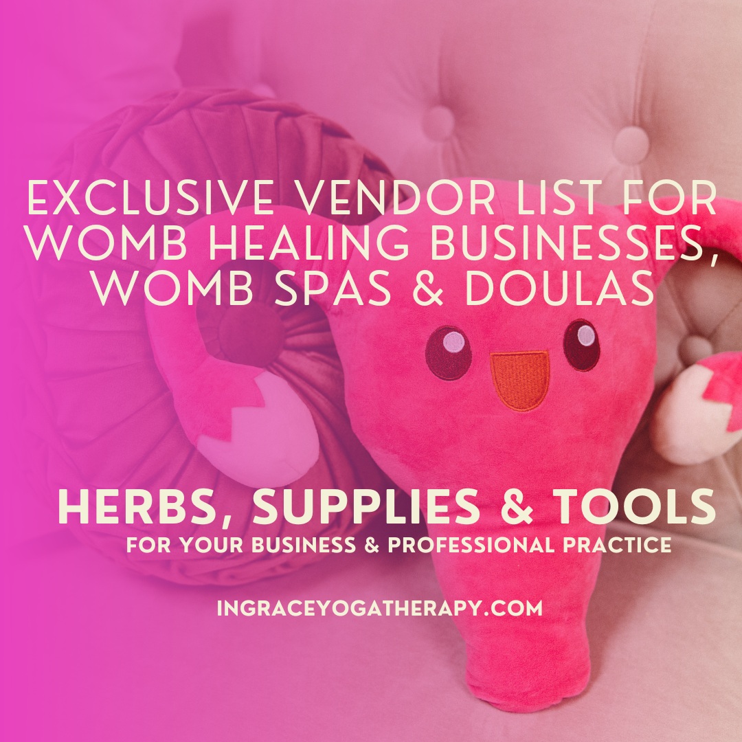 Exclusive Vendor List for Womb Healing Businesses, Womb Spas & Doulas