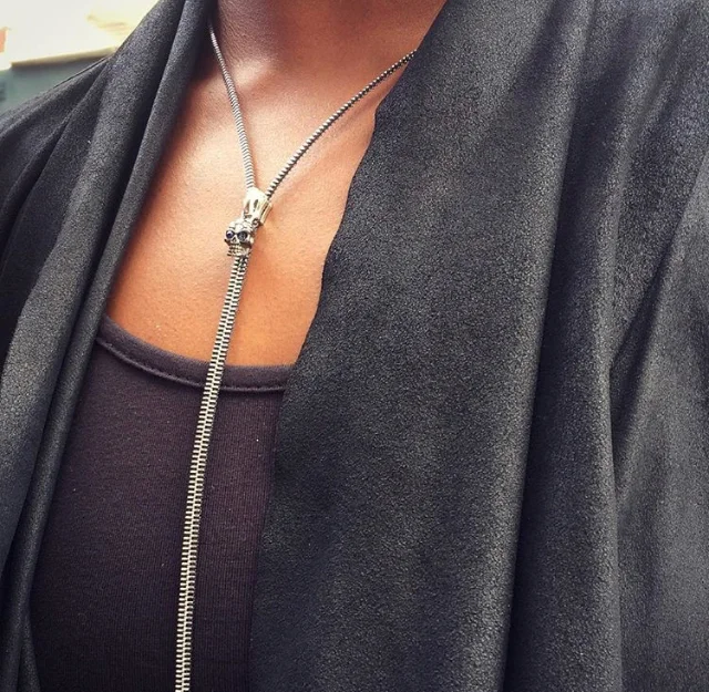 Skull Necklace Silver