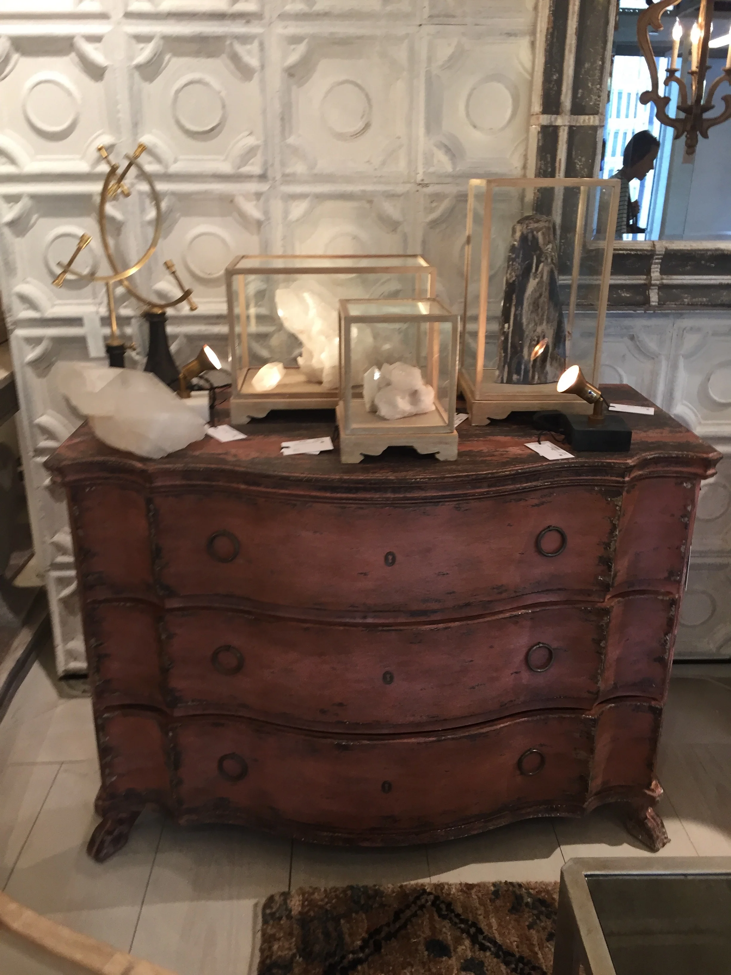 Fabulous patina on this Bliss Studio chest.