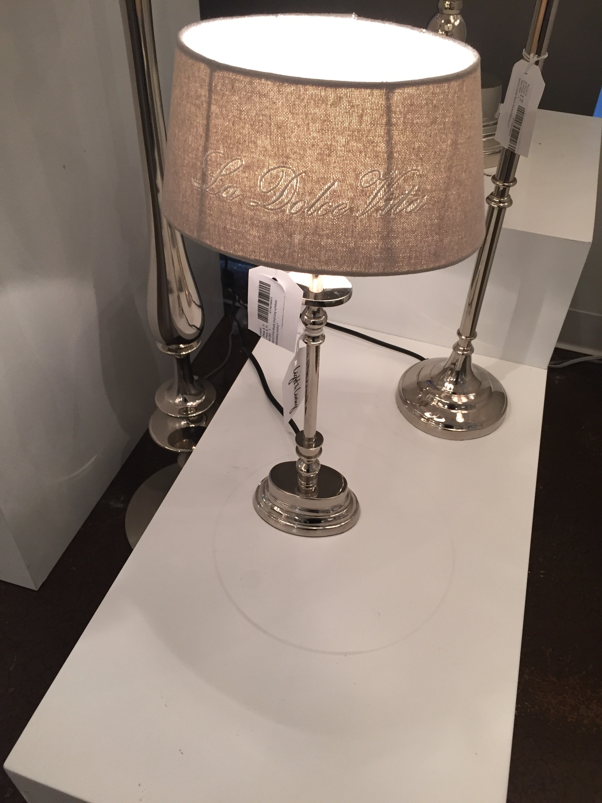 Chrome and Linen- a great combination for mixing it up and pulling it altogether.