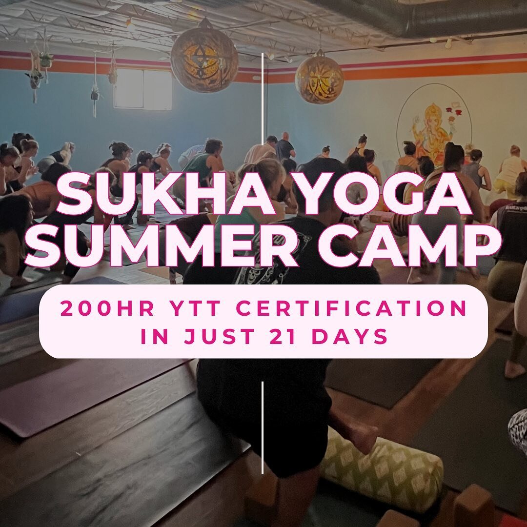 15 days left to save BIG on our 200hr Summer Vinyasa Flow Immersion 🤩

In just 21 days, Monday-Friday, you will dive into the full 8 limbs of yoga &amp; deepen your yoga practice all within loving &amp; welcoming community. YOGA SUMMER CAMP 🏕️ 🫶 
