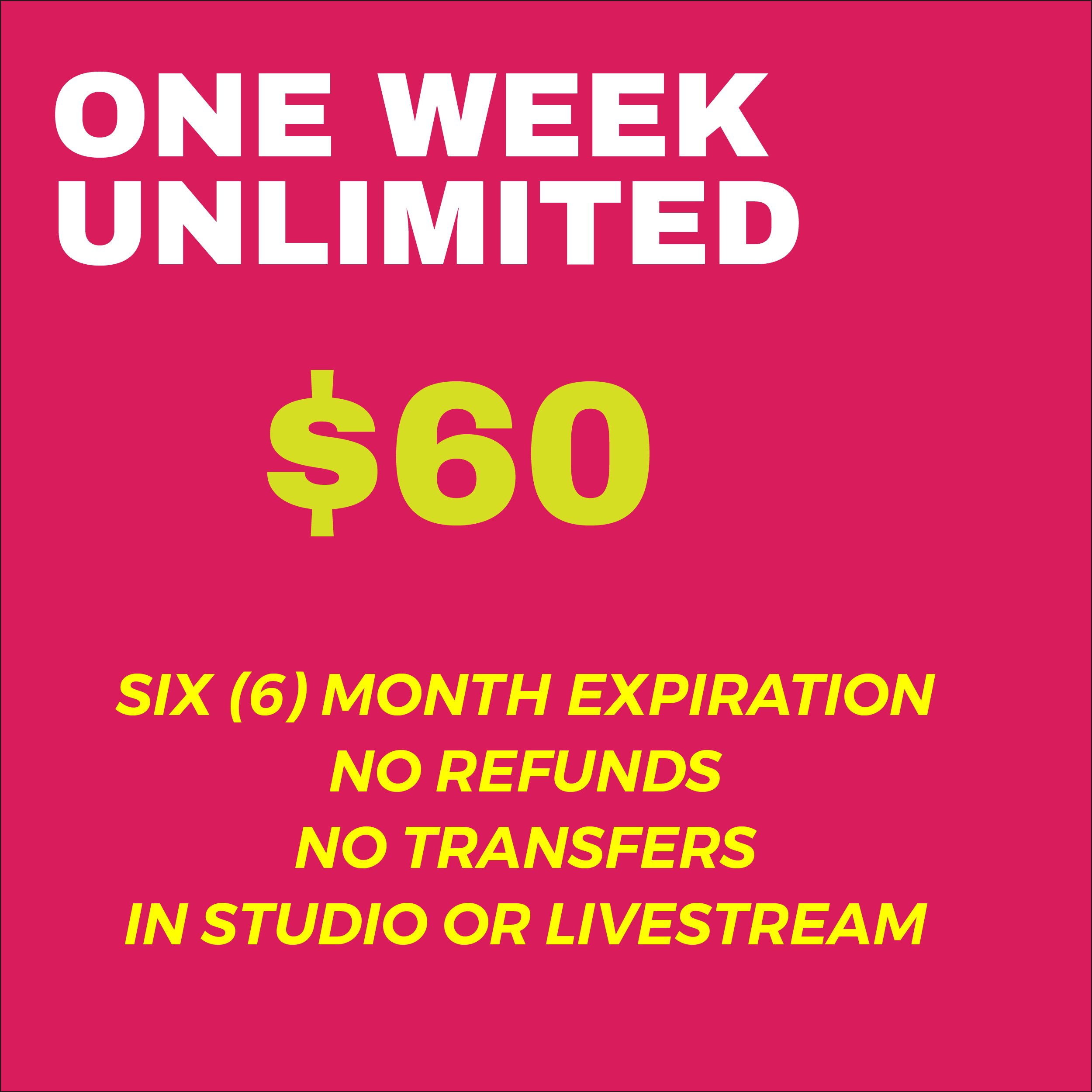 ONE WEEK UNLIMITED