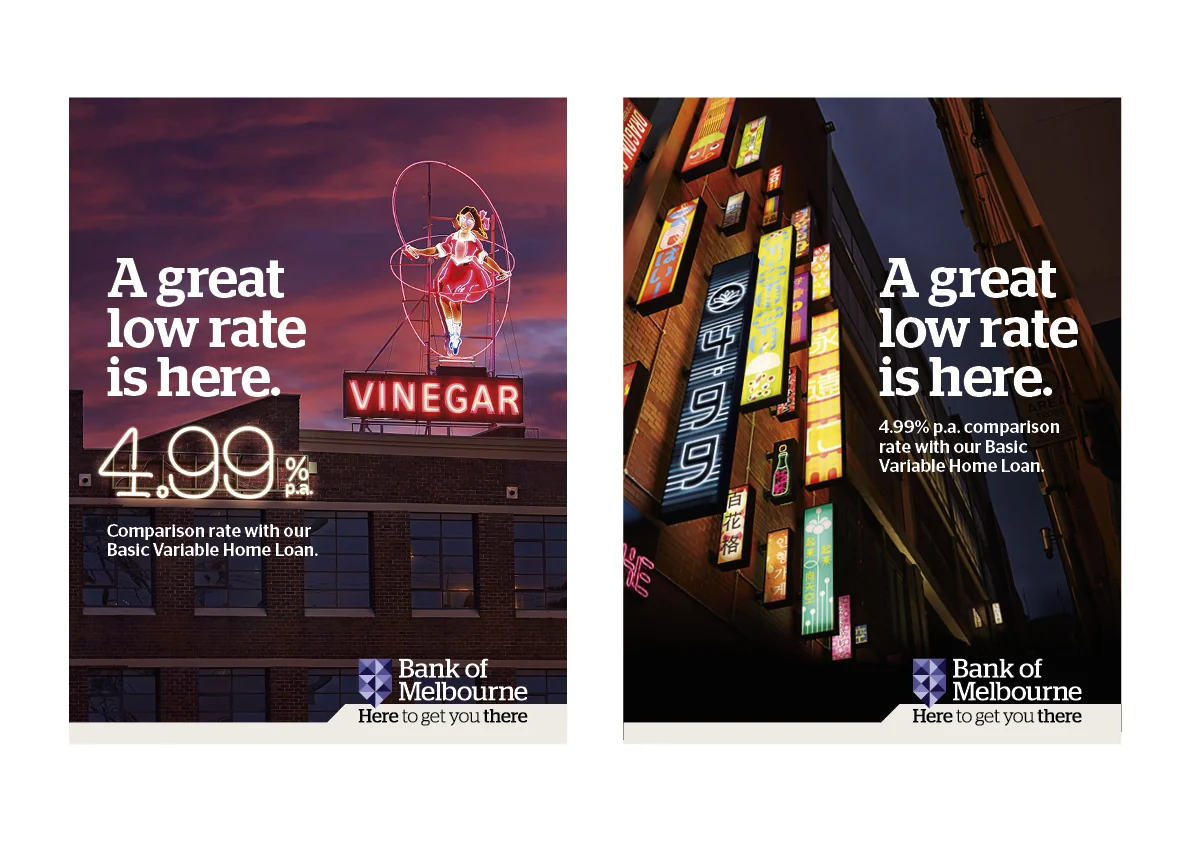 BANK OF MELBOURNE: 4.99 Press