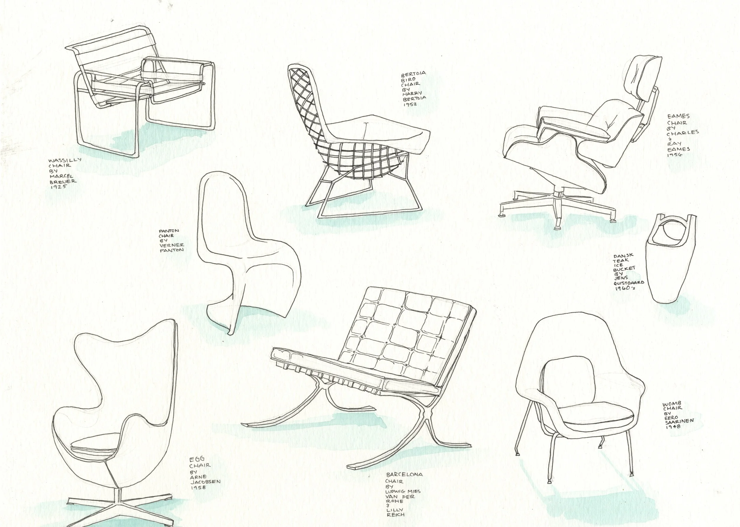 Watercolor and ink, 2014