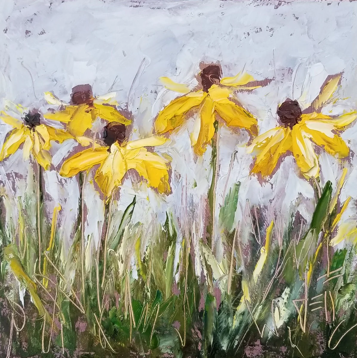 Day Stars-oil on canvas 10” x 10” ~$200