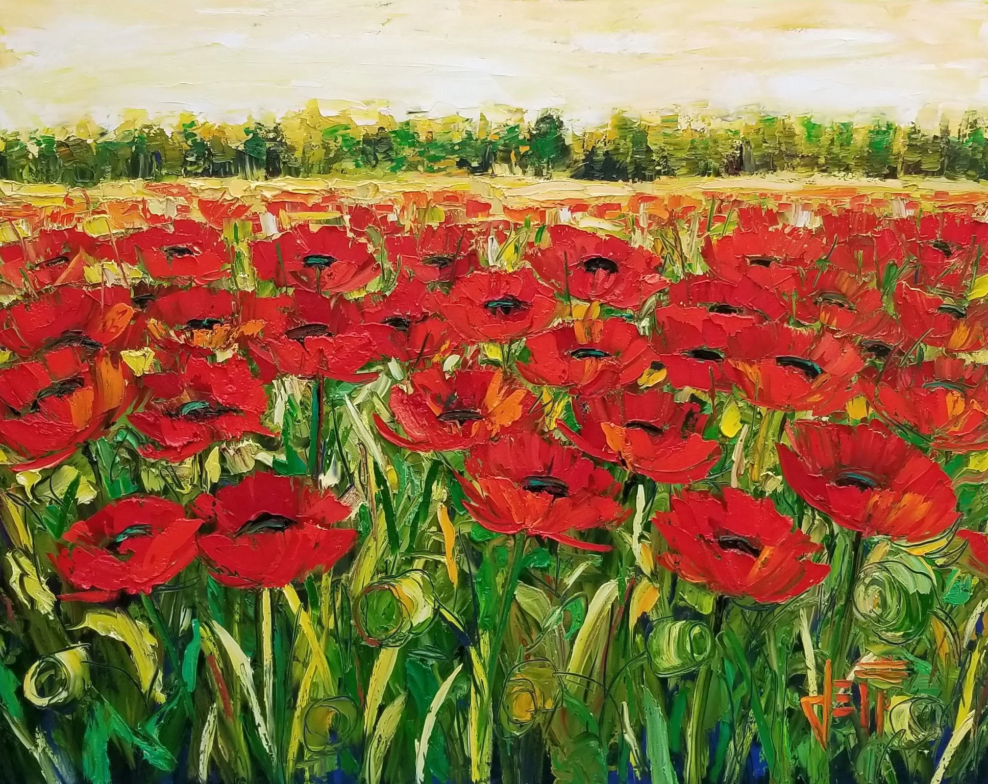 Pigment Of My Imagination-oil on canvas 48” x 60” ~SOLD