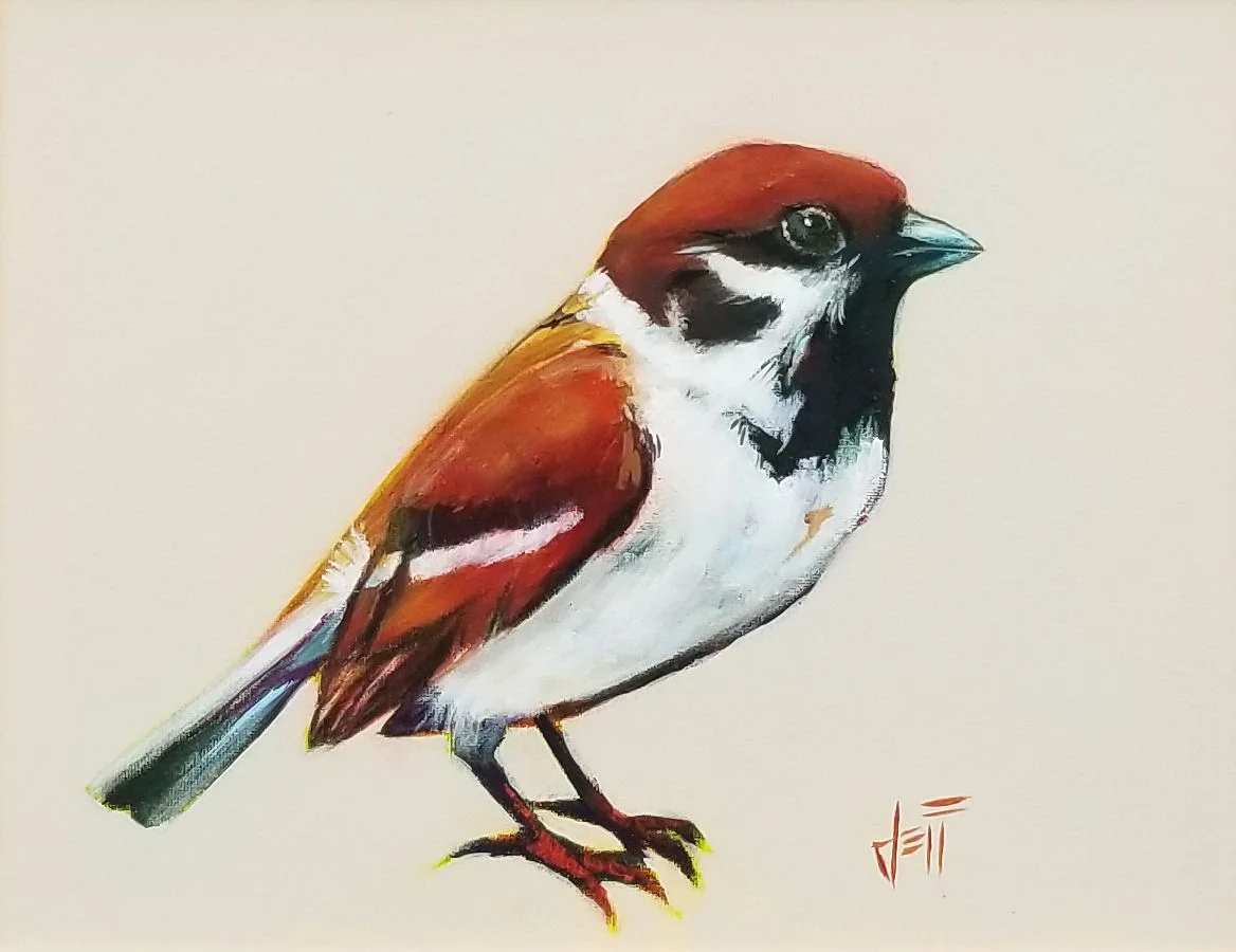 Prim and Proper-acrylic on canvas-framed 12” x 16” ~$300