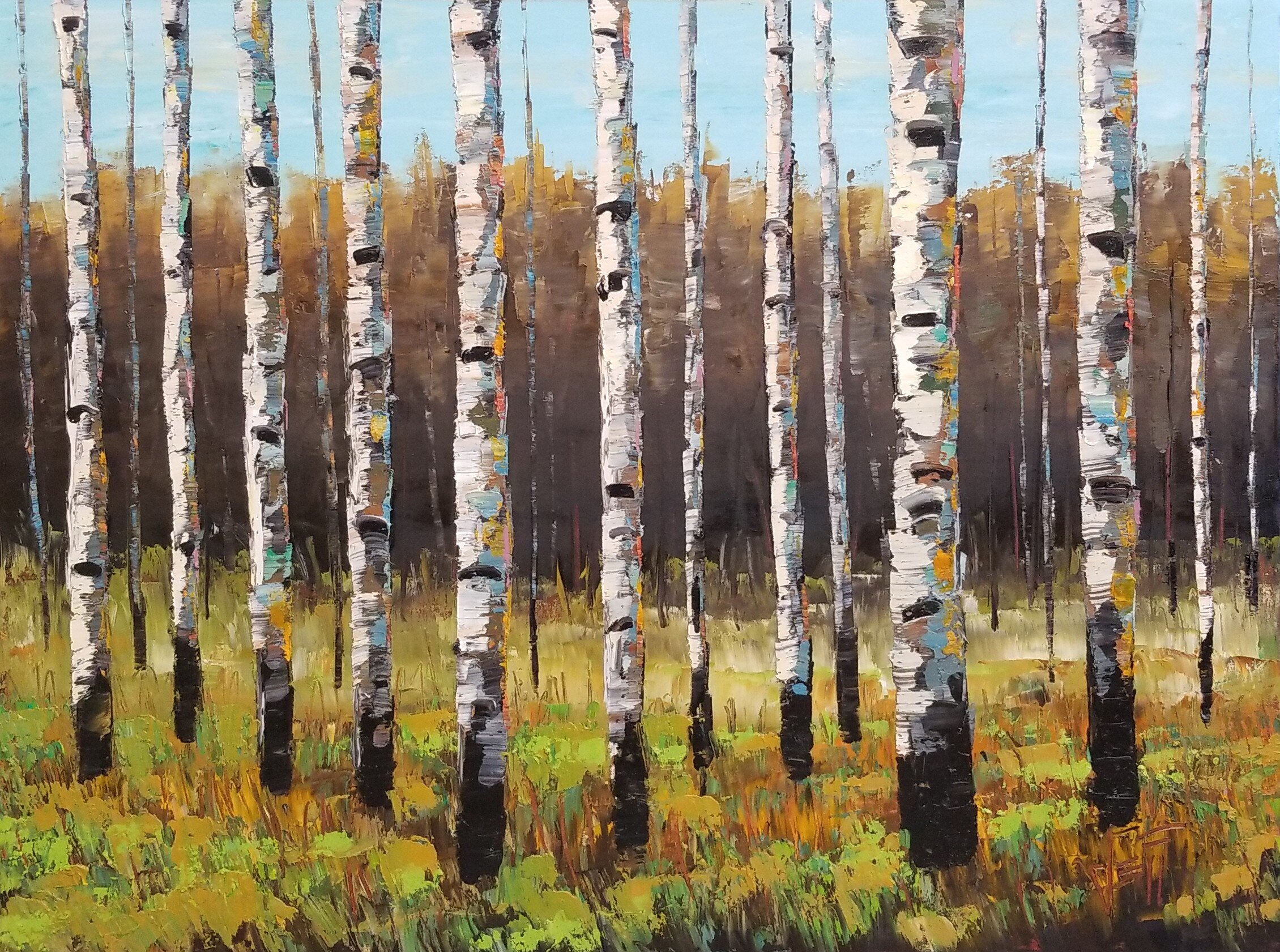  Out Of The Woods-oil on canvas 30” x 40” ~SOLD  Idea Gallery 