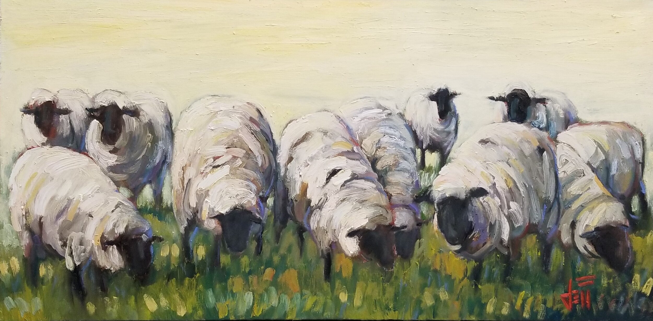  Wool Blend-oil on canvas 24” x 48”  Boutin Gallery 