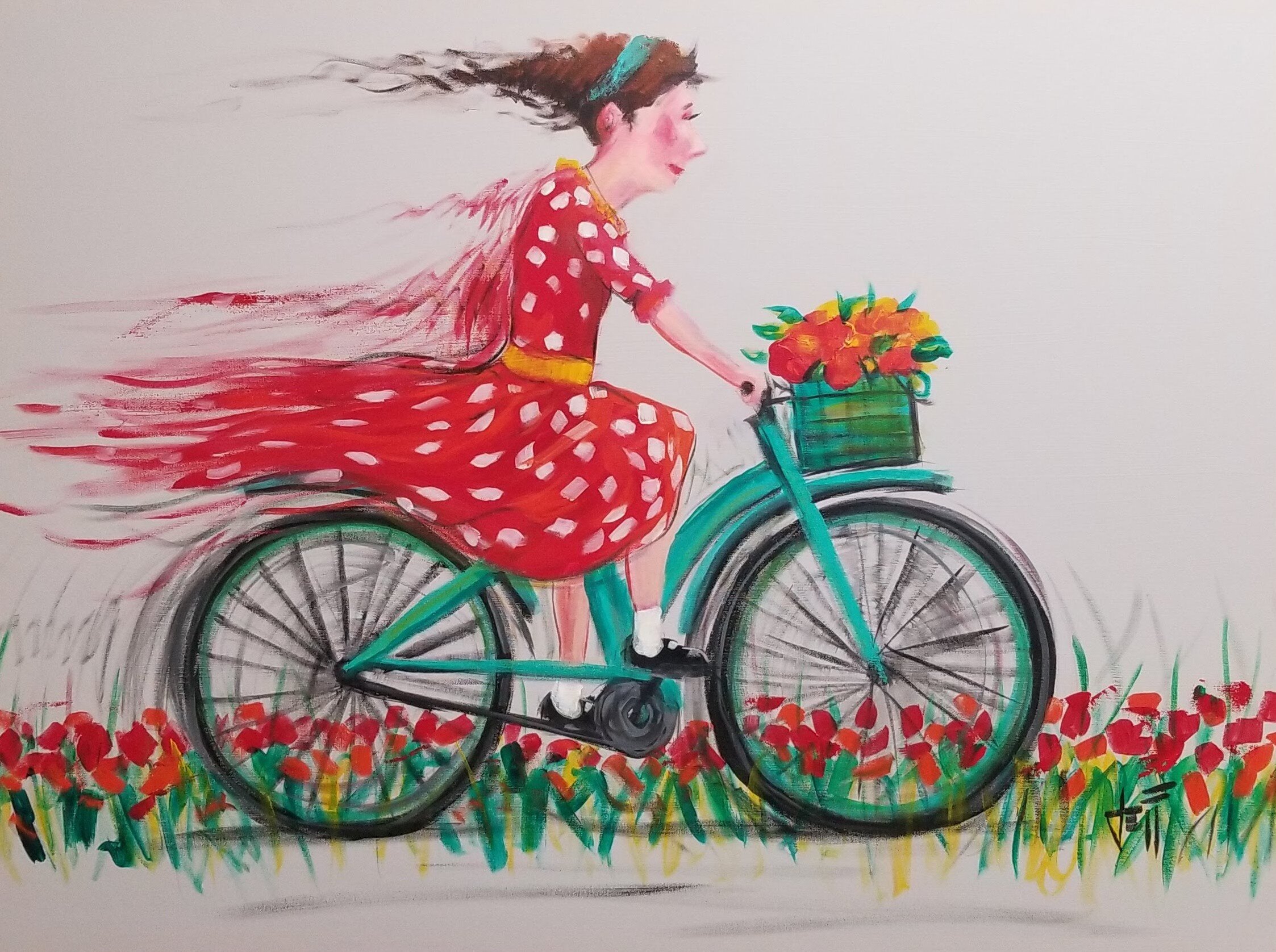  Joy Ride-acrylic on canvas 30” x 40” ~SOLD 
