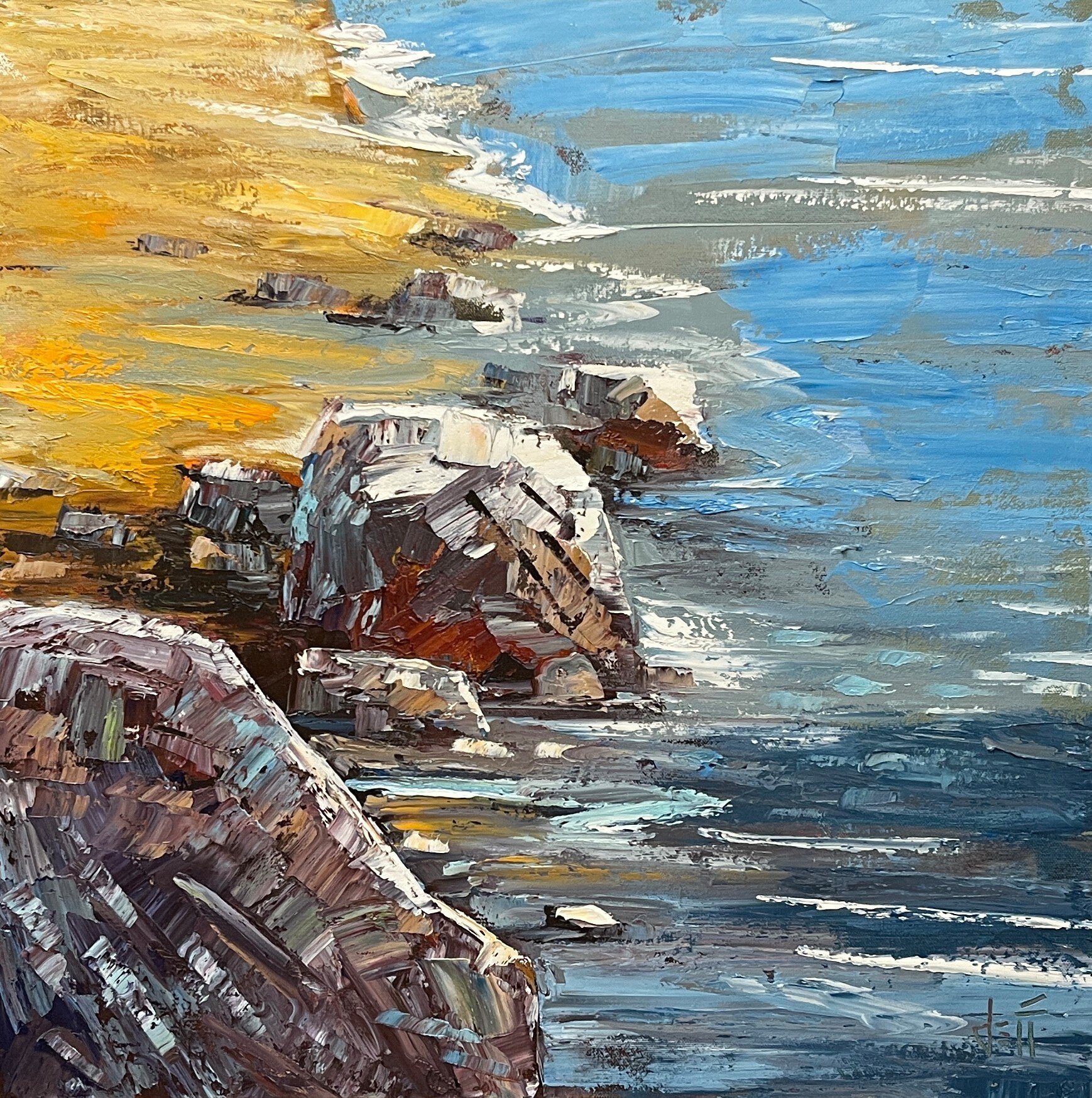  Water’s Edge-oil on canvas 24” x 24”   Idea Gallery 