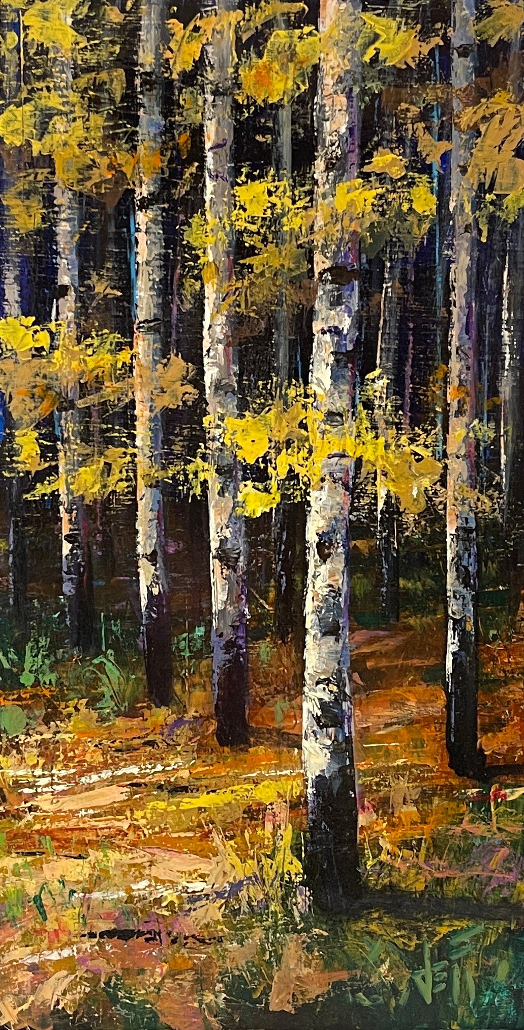 Neck Of The Woods-acrylic on board 37” x 19”   Boutin Gallery 