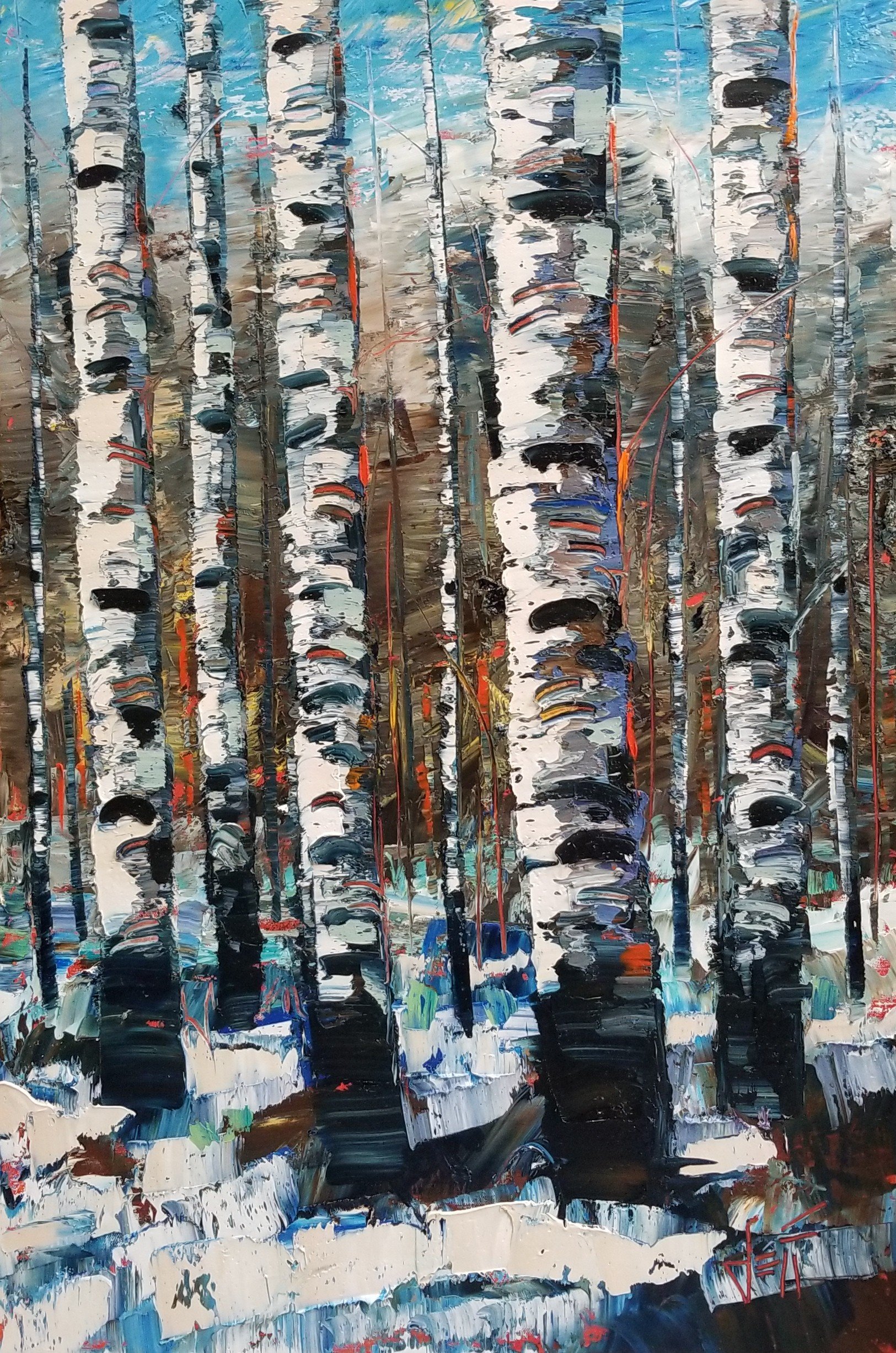  Snow Trail-oil on canvas 36” x 24”   Gallery On 1st 