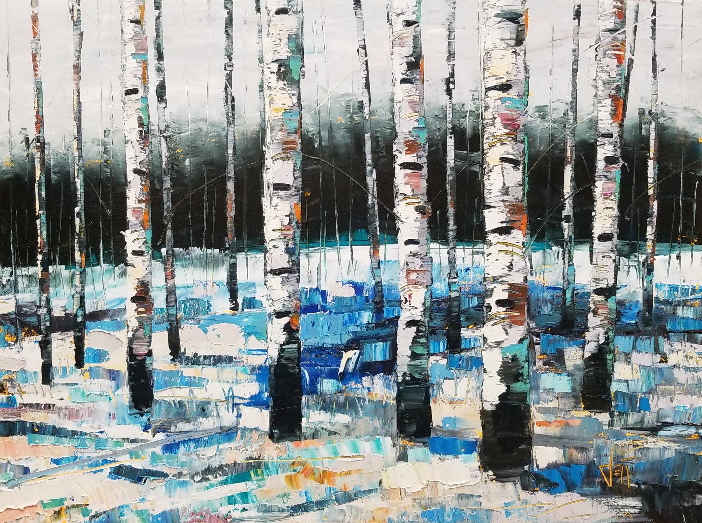  Winter Wonderland-oil on canvas 30” x 40”  Gallery on 1st 