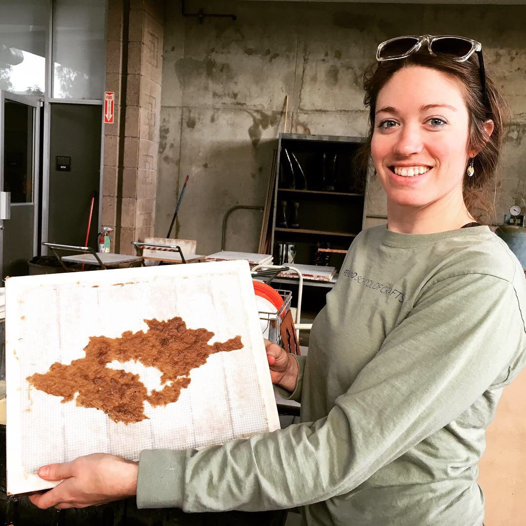   Regrowth , (in progress) paper, Lupine, California Poppy, and White Sage seeds, 2018  $20 