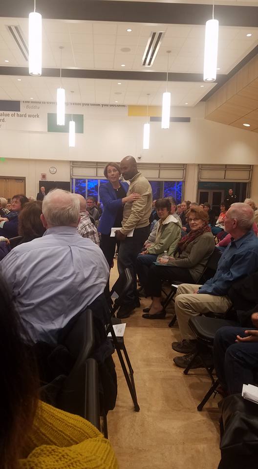 MVP leaders and others at Haverhill Town Hall with state Attorney General Maura Healey on behalf Jacob Leonce.