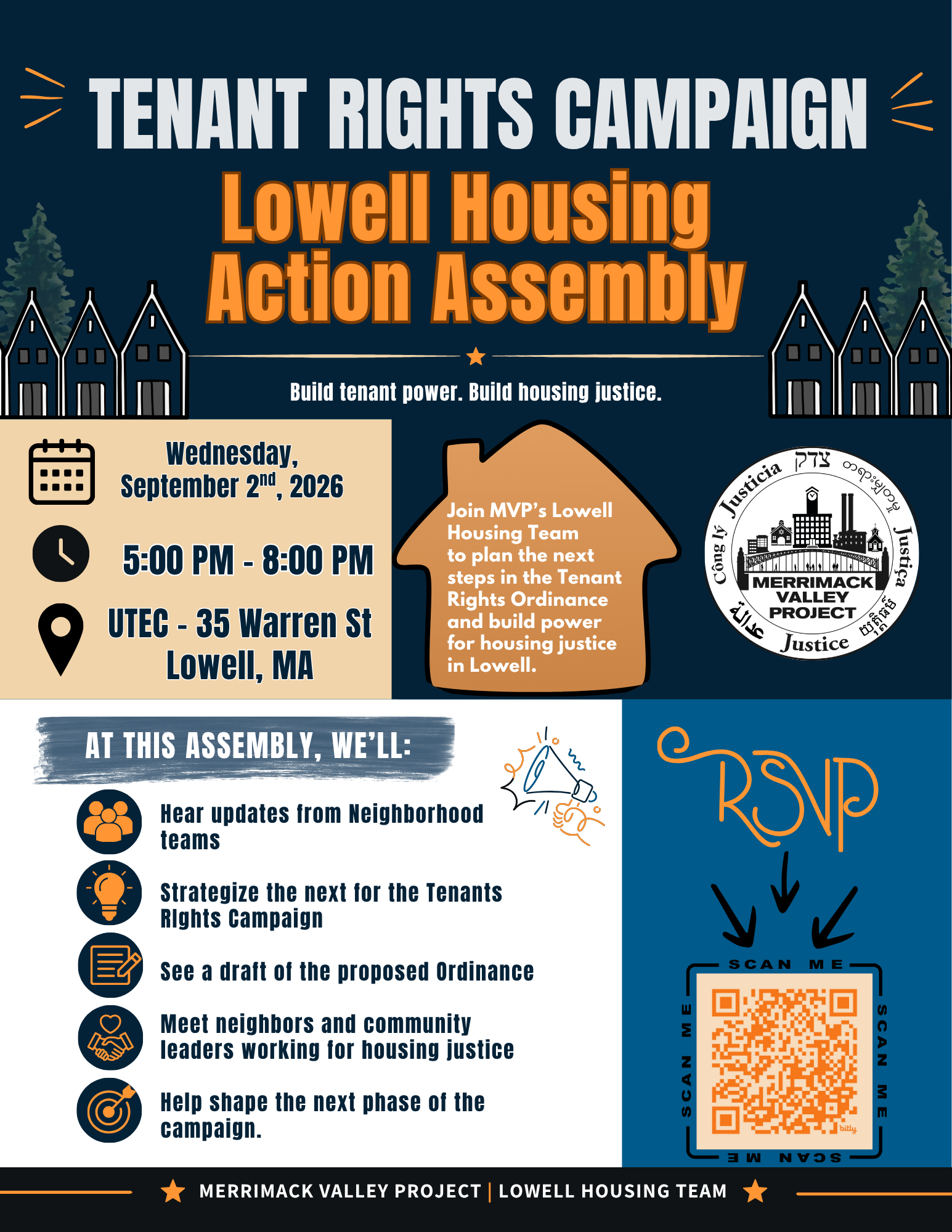 Lowell Housing Strategy Assembly, September 2, 5-8pm