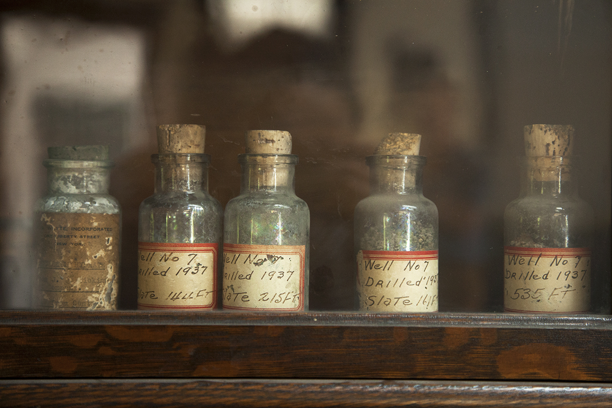 Old salt samples from the Dickinson's salt works. (Irina Zhorov)