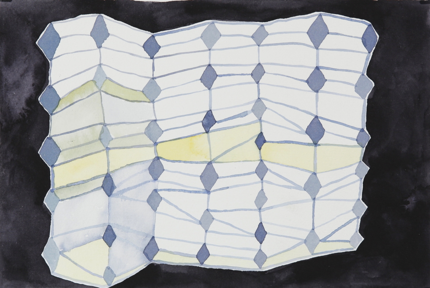  watercolor on paper  7 1/2" x 11"  2014 