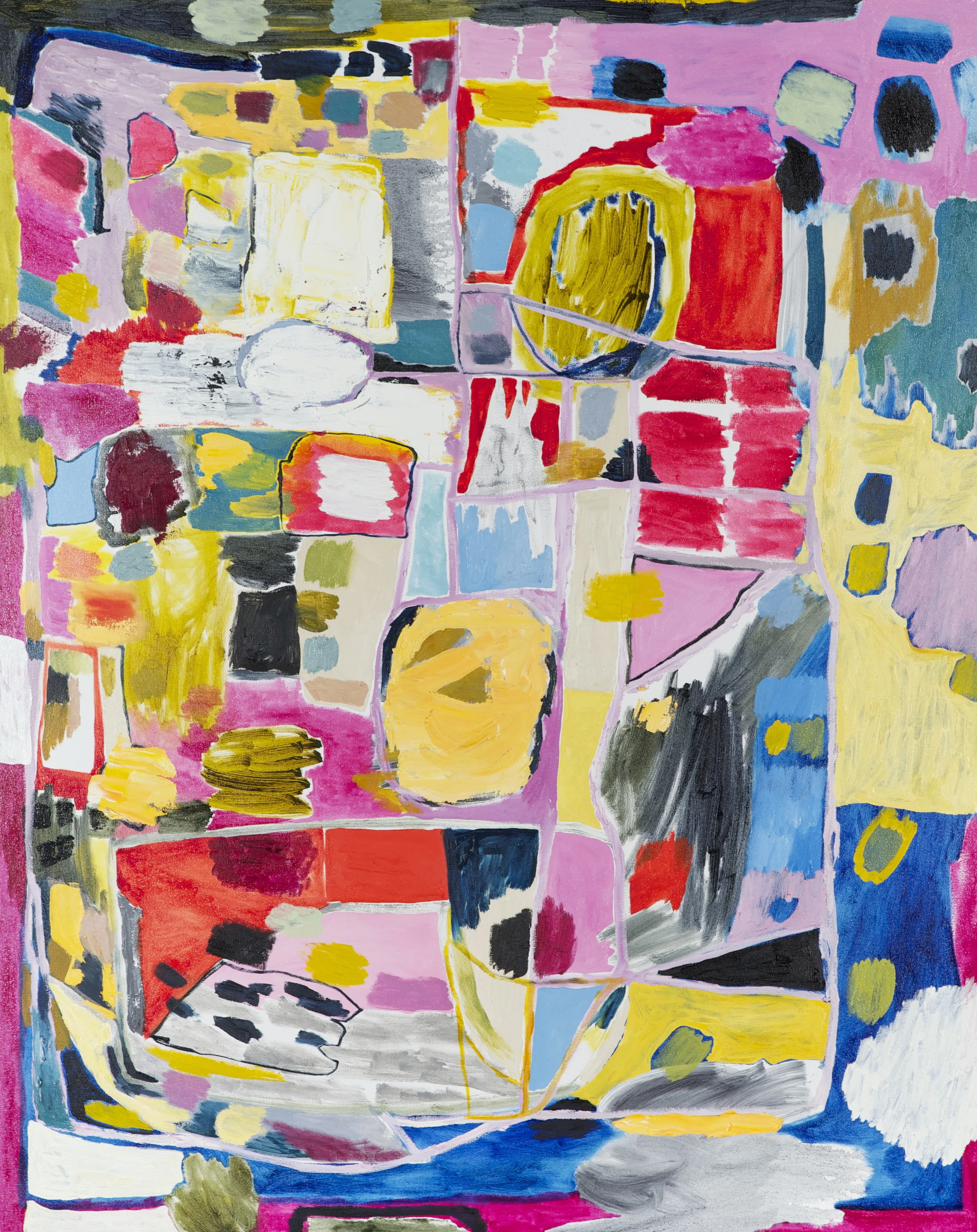 acrylic and oil on canvas 60" x 48" 2015