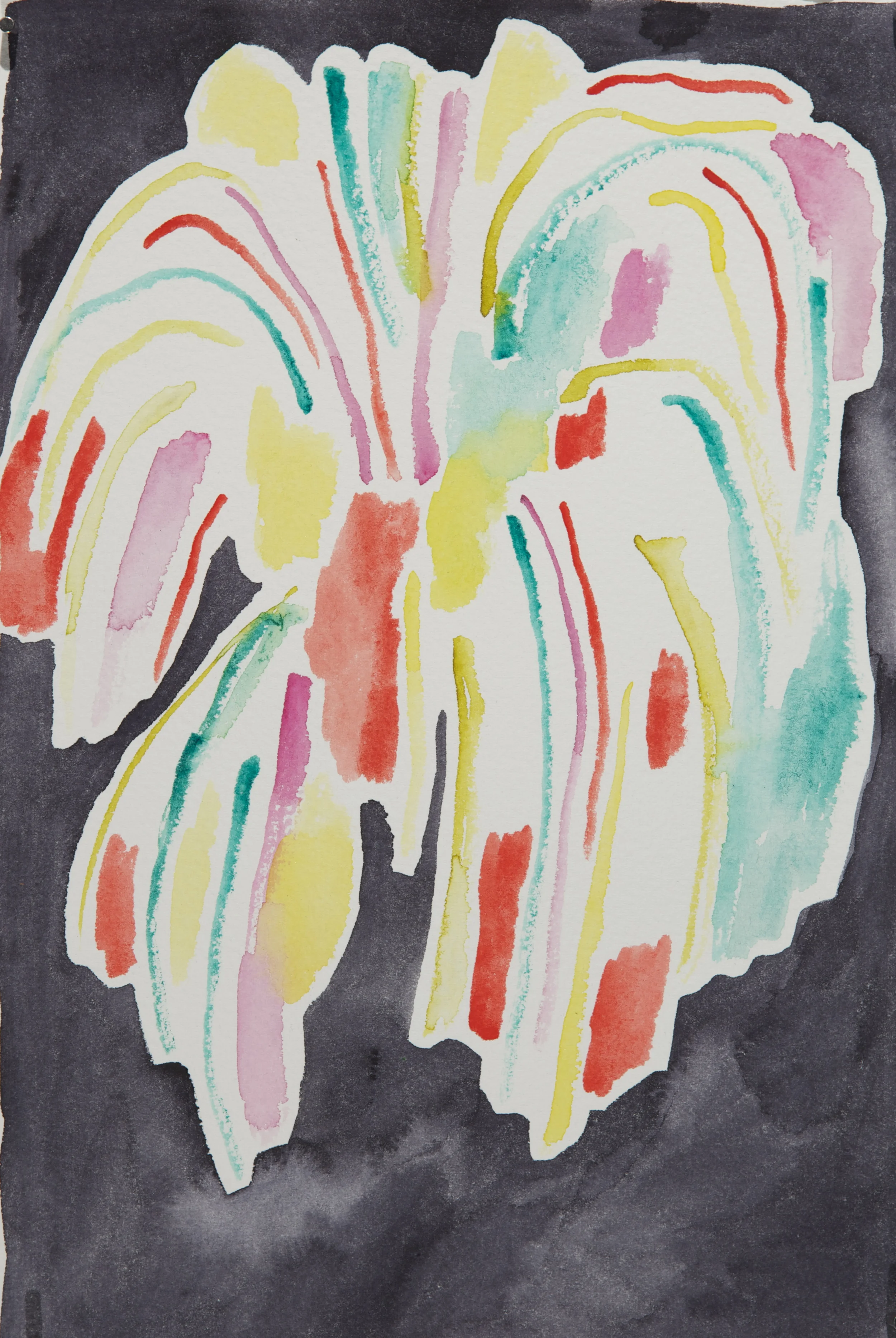 watercolor on paper 11" x 7 1/2" 2015