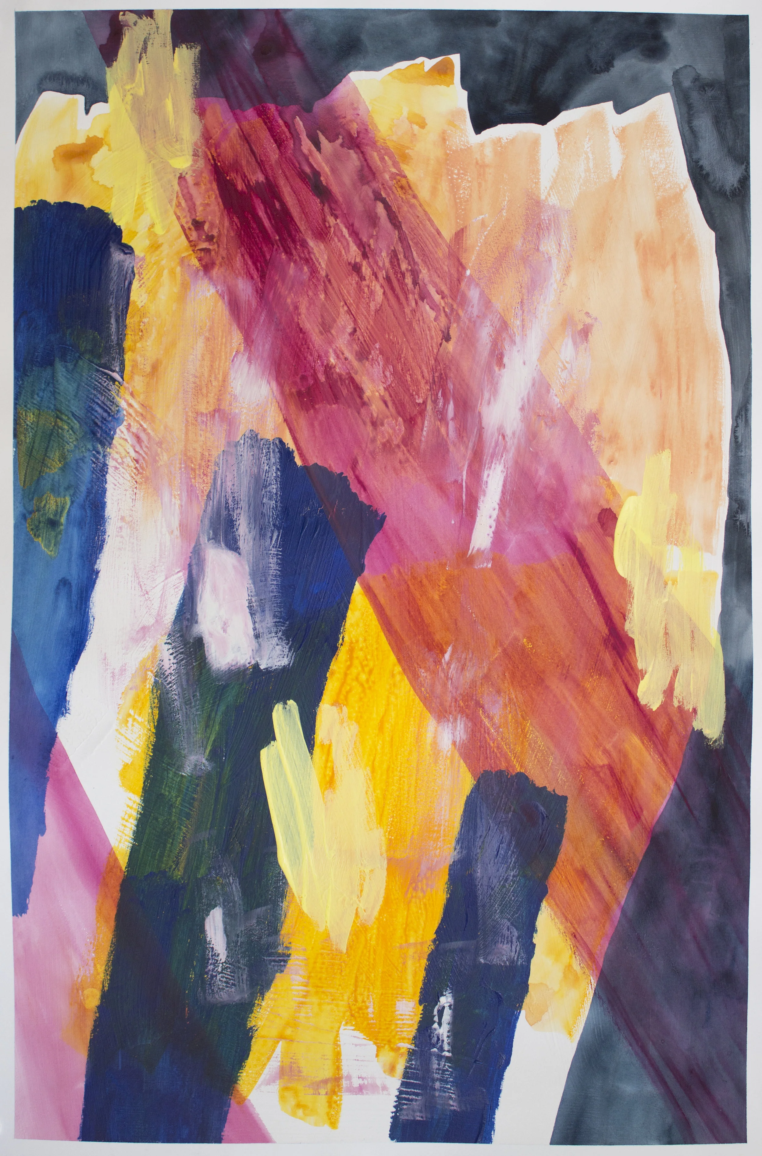 acrylic on paper 22" x 15" 2016