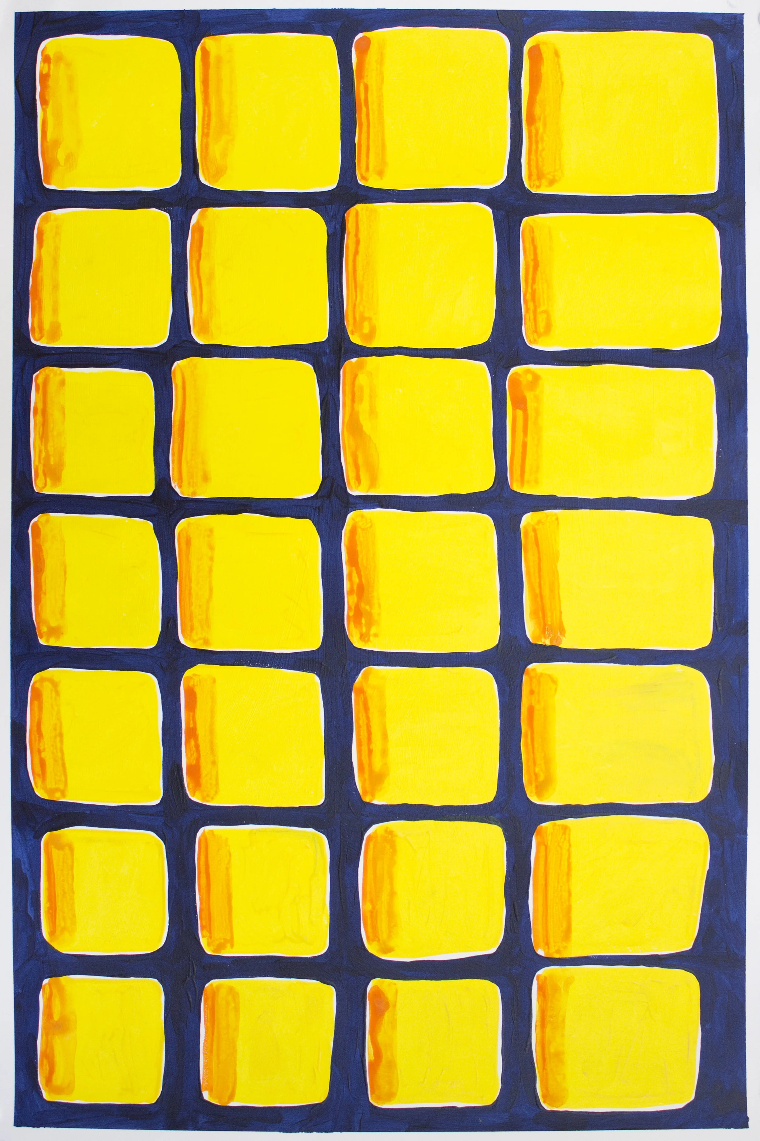 acrylic on paper 22" x 15" 2016
