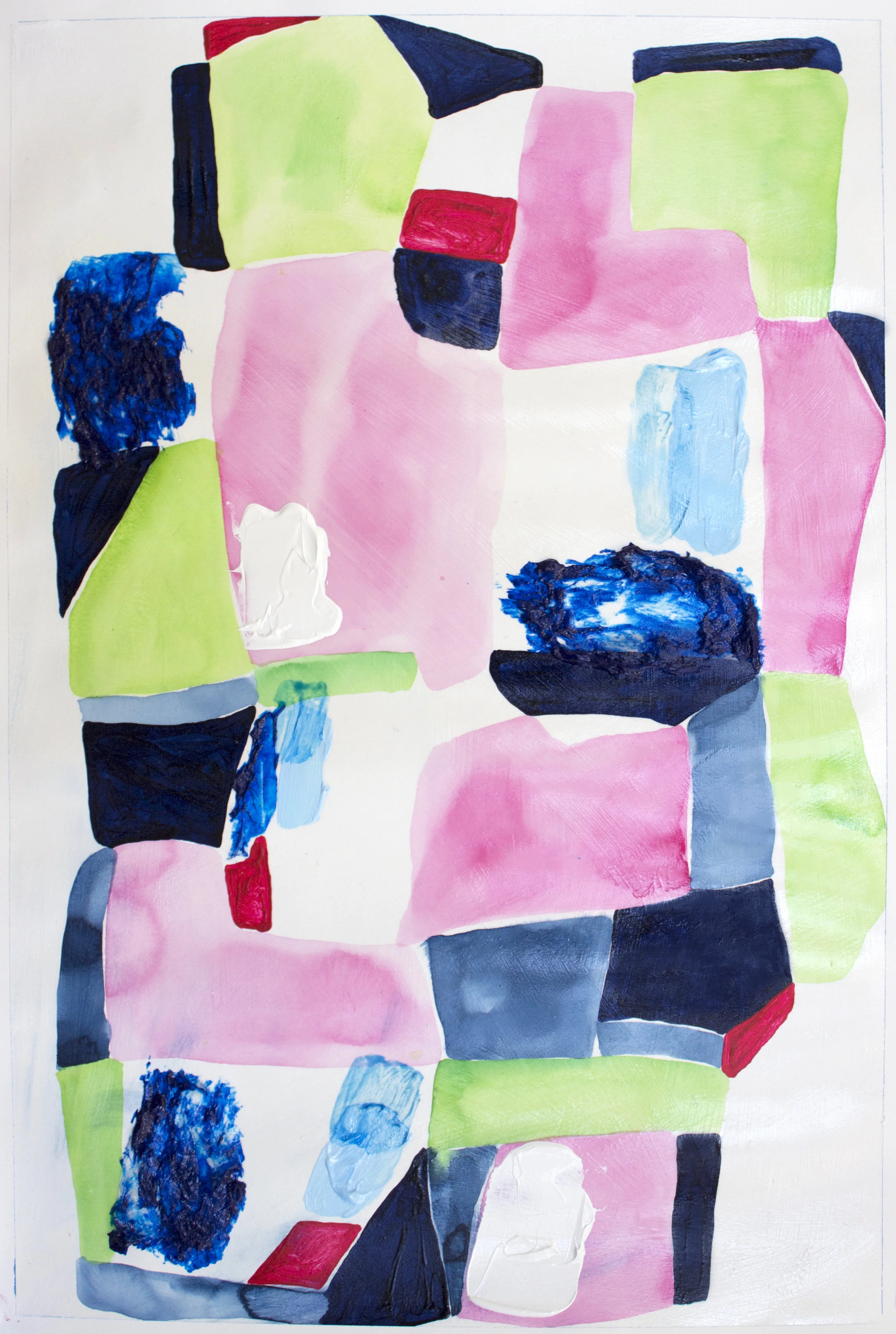 acrylic on paper 22" x 15" 2016