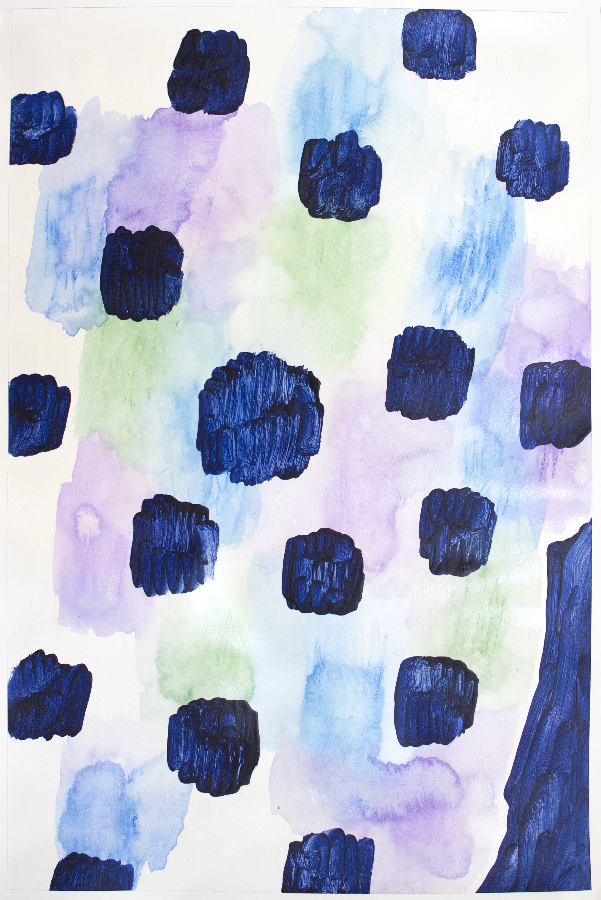 acrylic on paper 22" x 15" 2016