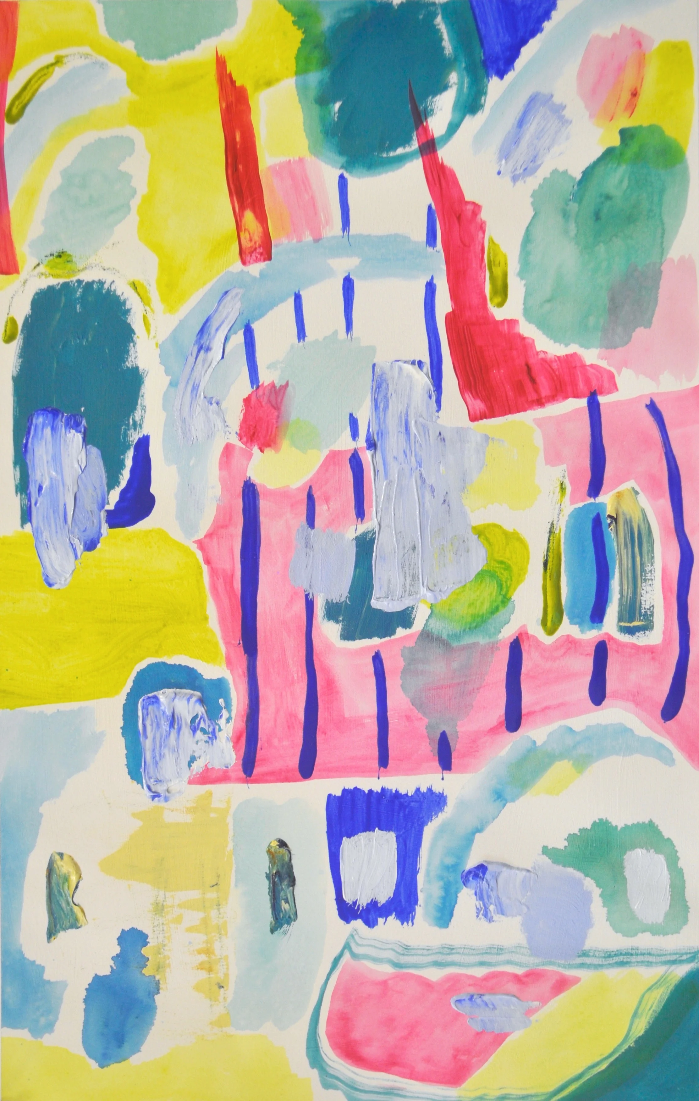 acrylic on paper 22" x 15" 2016