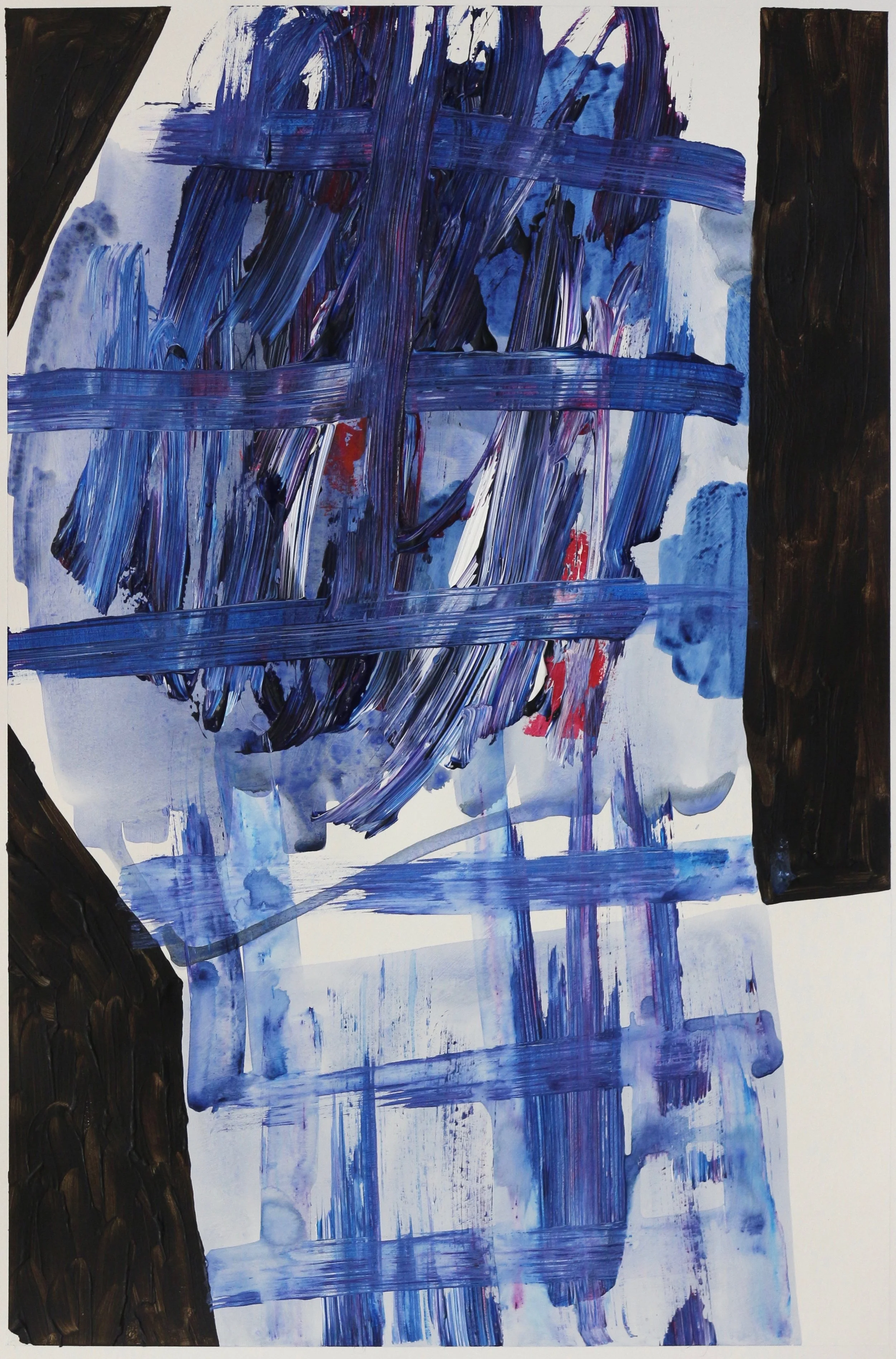 acrylic on paper 22" x 15" 2017