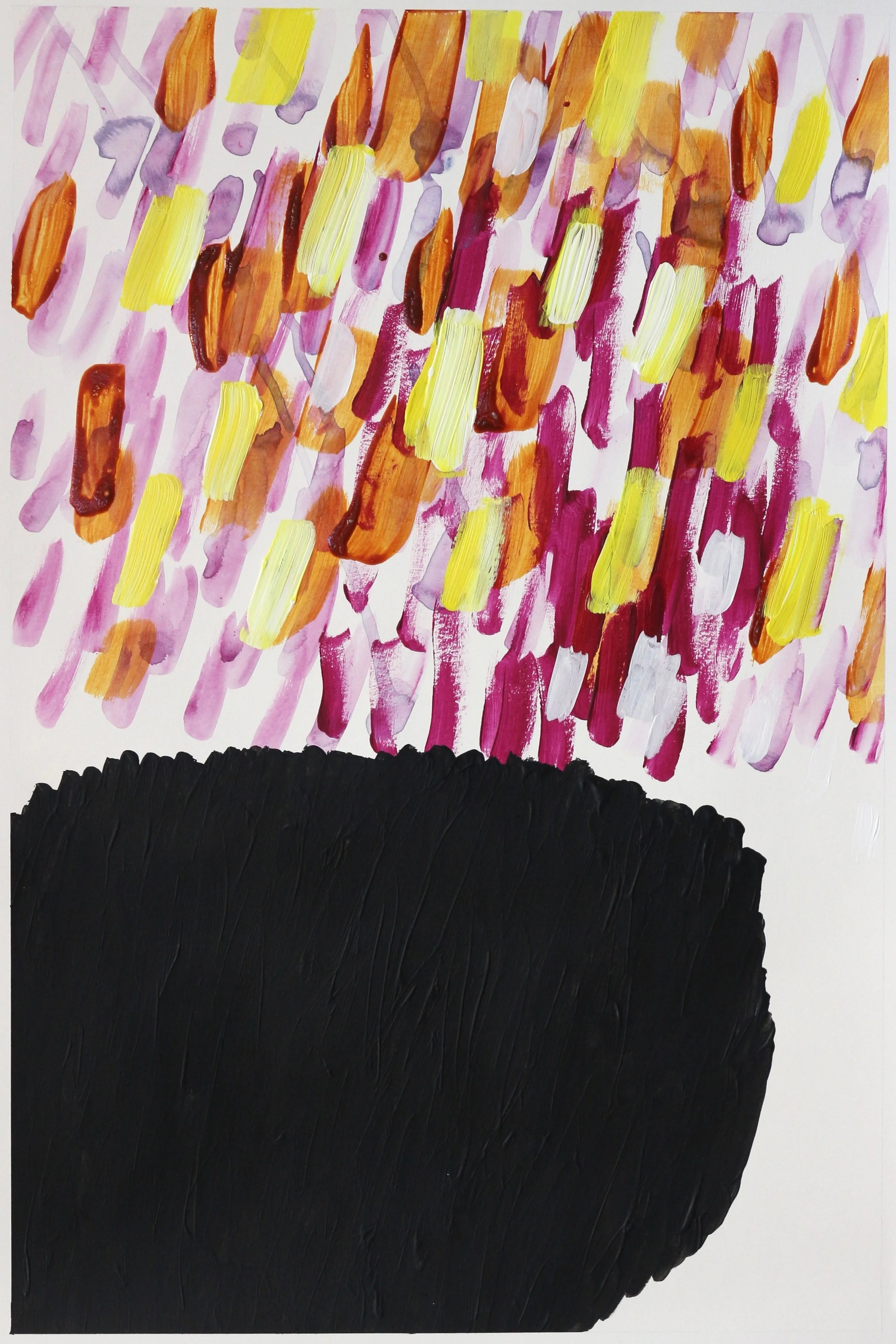 acrylic on paper 22" x 15" 2017