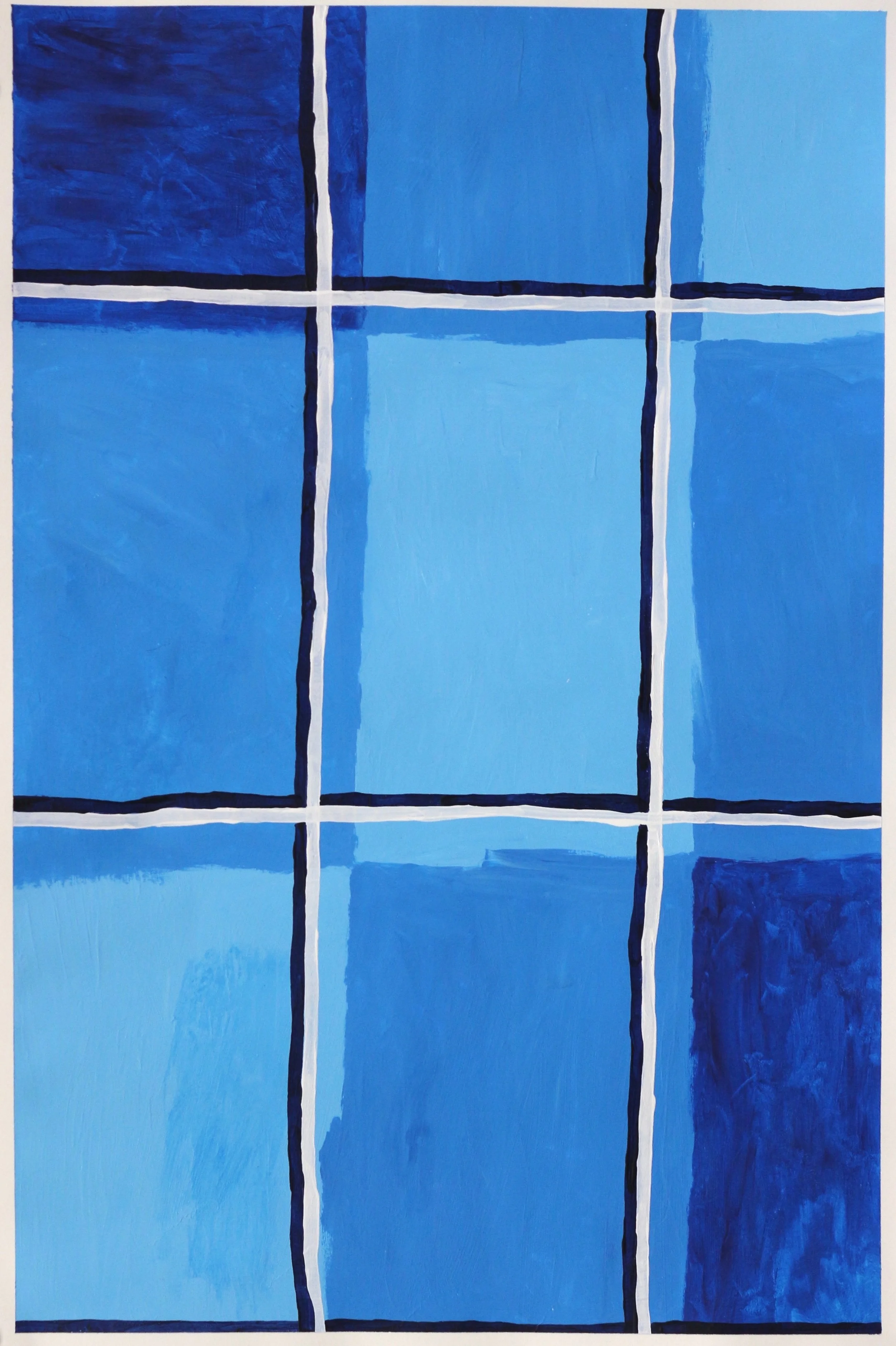 acrylic on paper 22" x 15" 2017