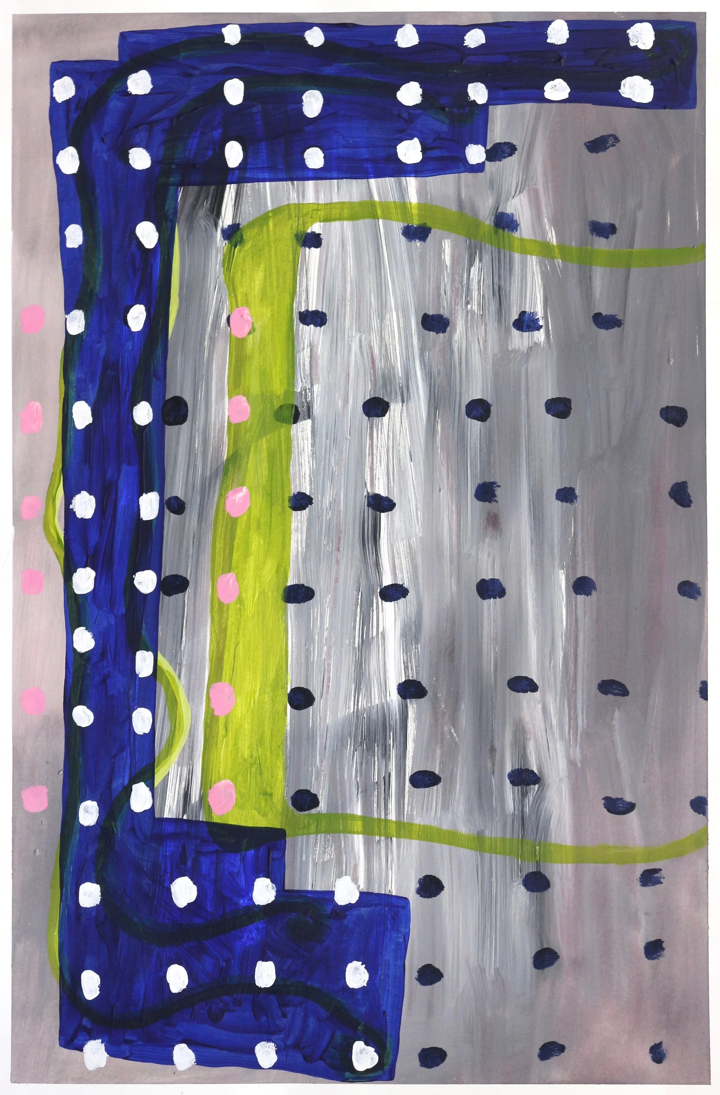 acrylic on paper 22" x 15" 2017
