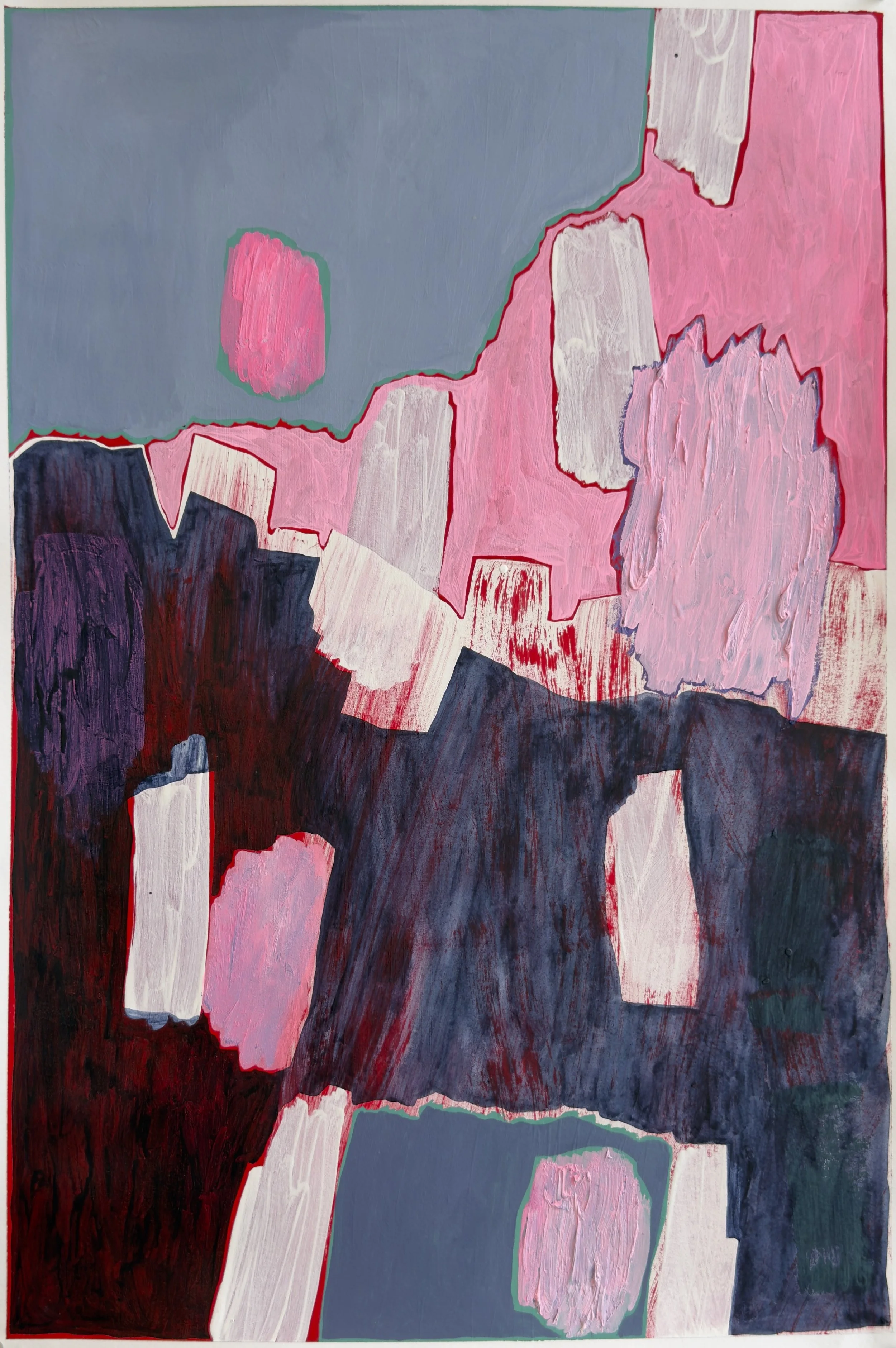  acrylic on paper  22” x 15”  2025 