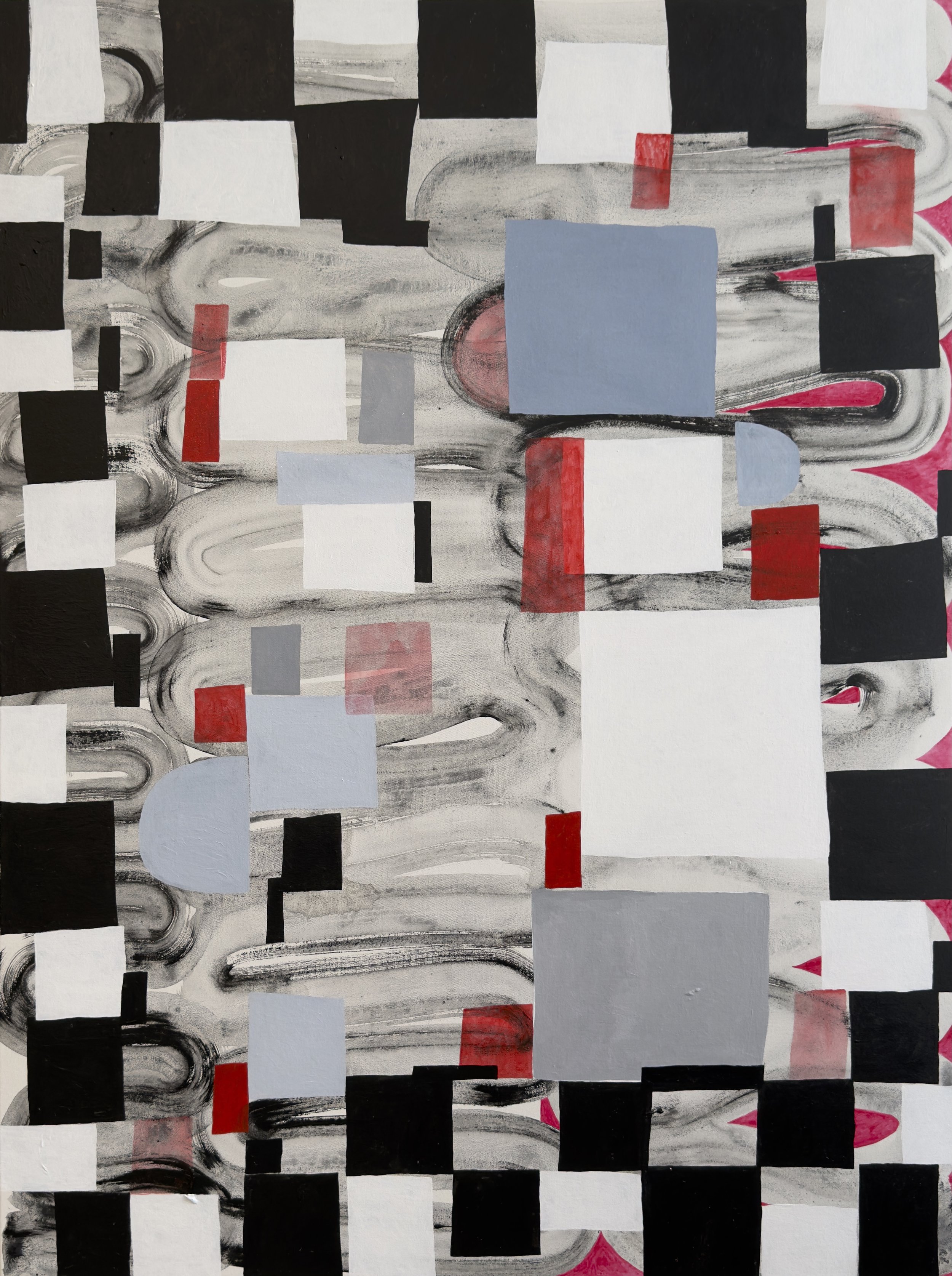   Slip   acrylic on canvas  48” x 36”  2026 
