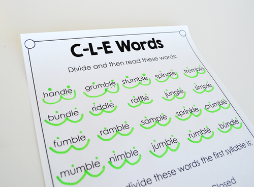 Understanding The Six Syllable Types Stable Final Syllables Smarter Intervention