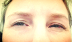 The look I had in my eyes when I finally worked out was going on.