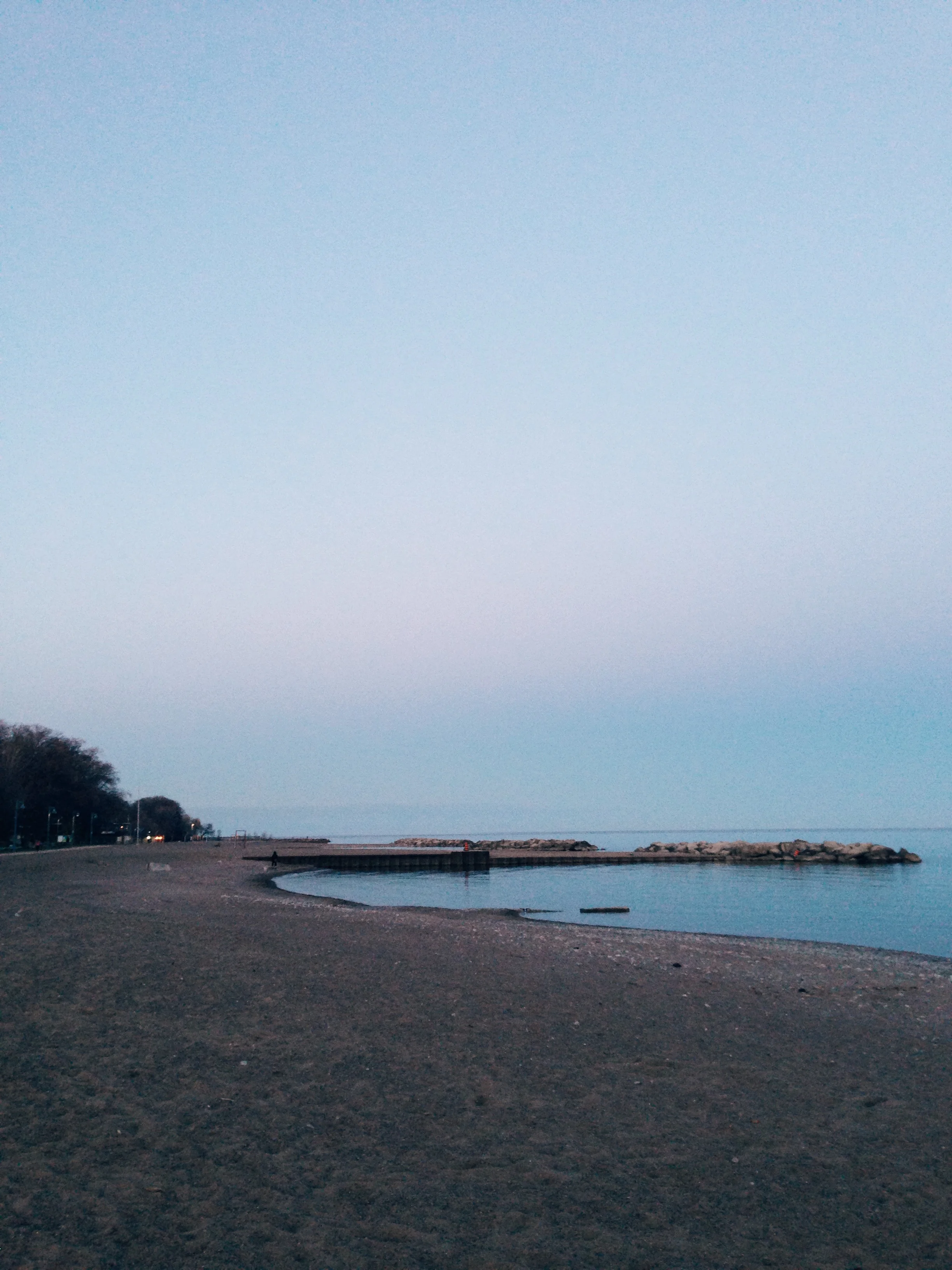 magic hour on the lakeshore