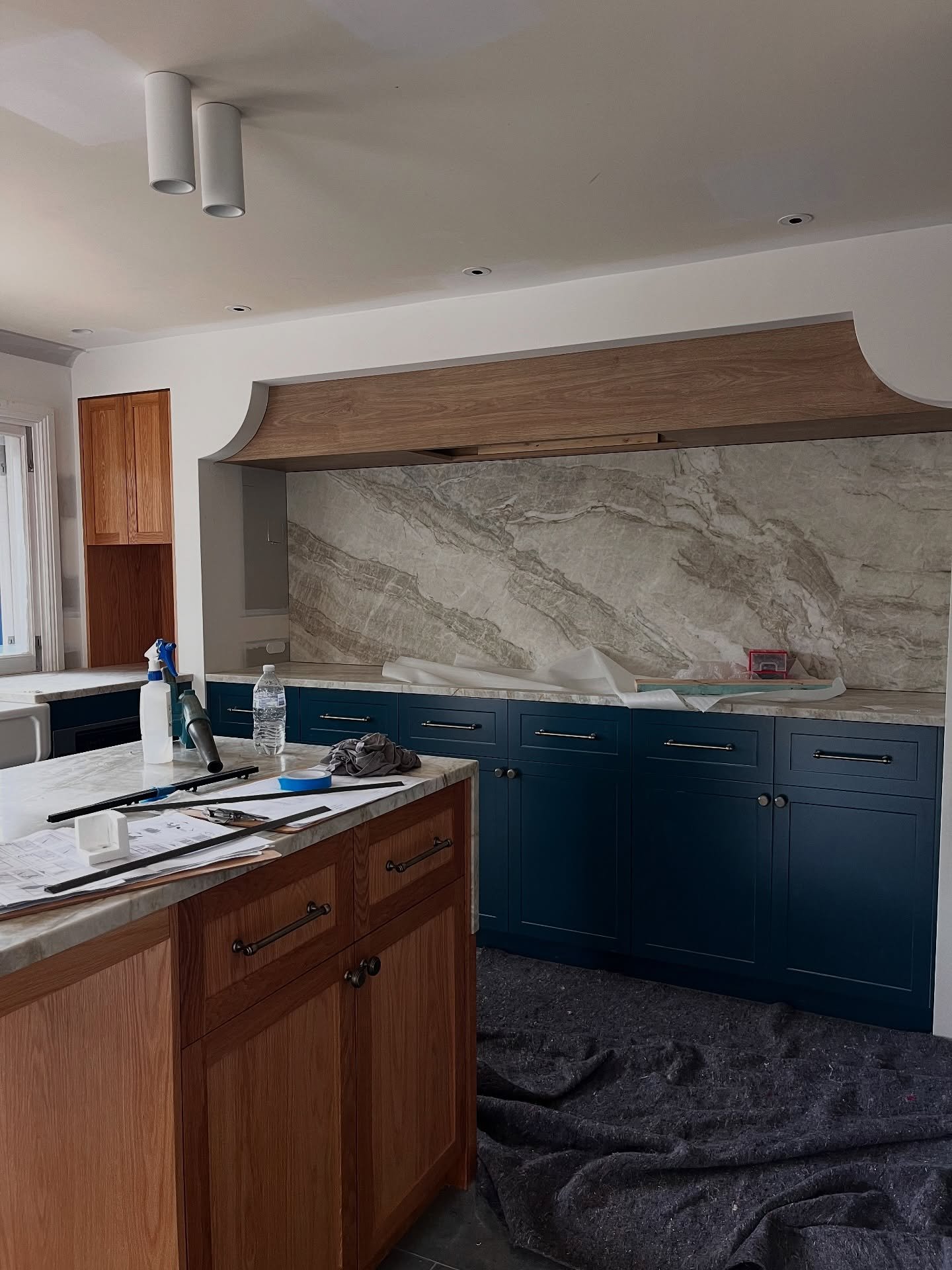 MILLTHORPE RENOVATION &bull; On the home stretch.

The brief for this kitchen was &ldquo;bulletproof, but beautiful&rdquo; hence the darker/ robust tiled floor, quartzite bench and splashback and as few dust crevices as could be managed.

Still with 
