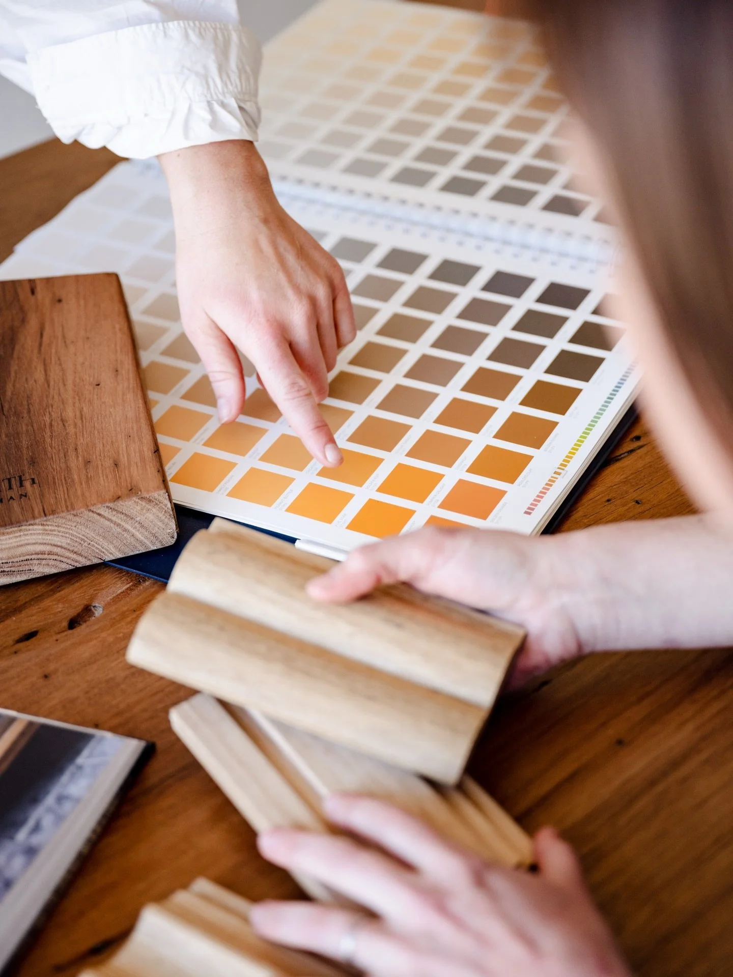 Choosing colour sounds simple. Designers know it is anything but.

There is a science to it &mdash; the colour atlas we use is structured so that one step left or right, up or down, shifts a tone ever so slightly. 

Small, specific moves for the exac