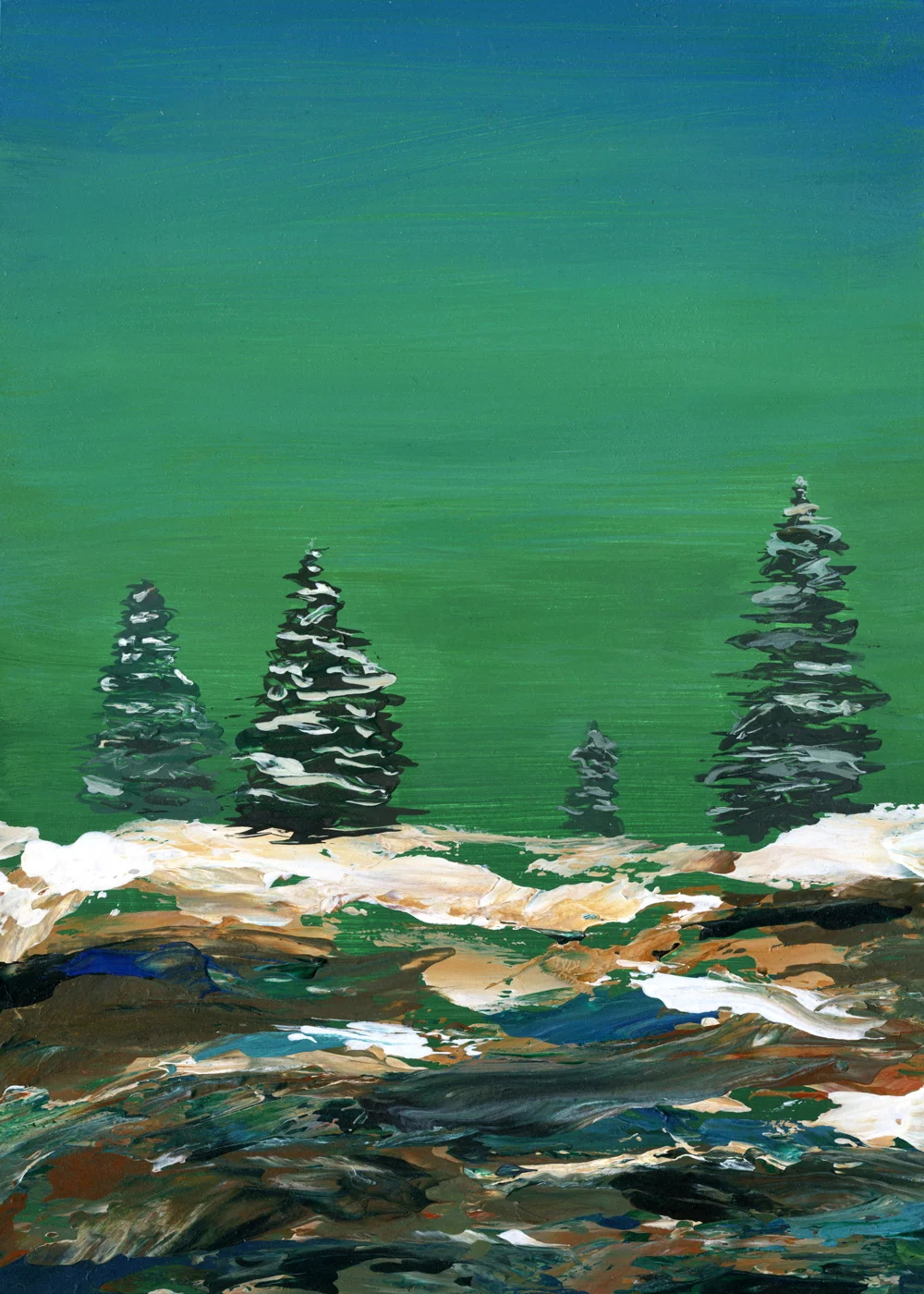 Untitled #1, 5x7” - $85