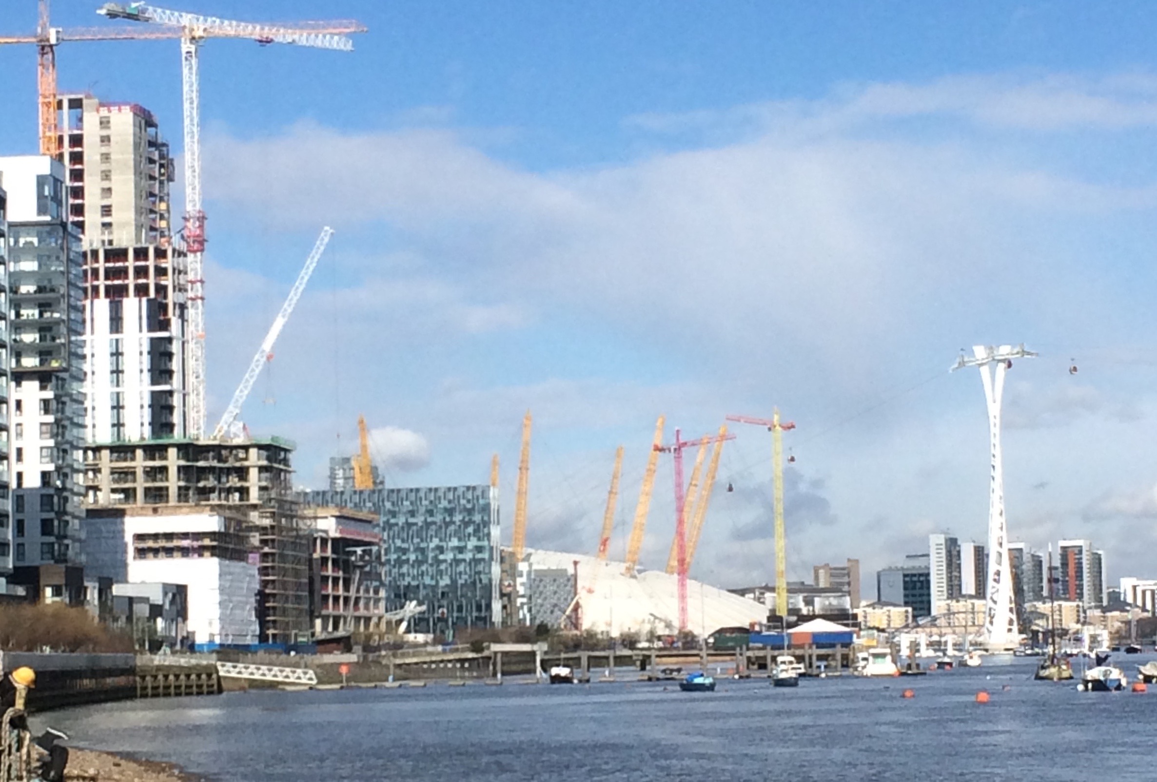 one of my favourite places to paint, North Greenwich,London