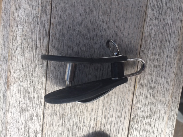 Exploded jib sheet snatch block......