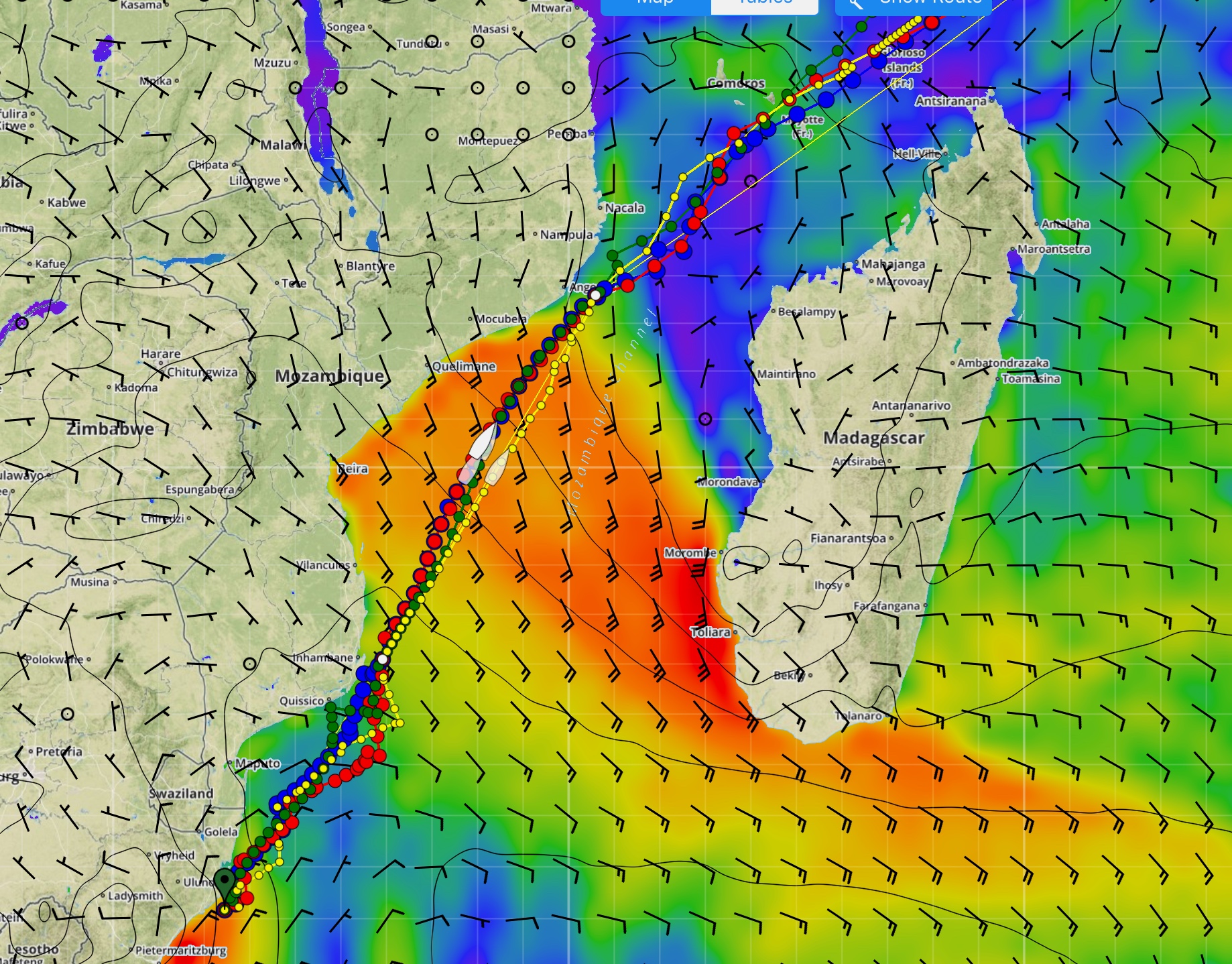 Forecast / routing as from December 27 - 2pm UTC