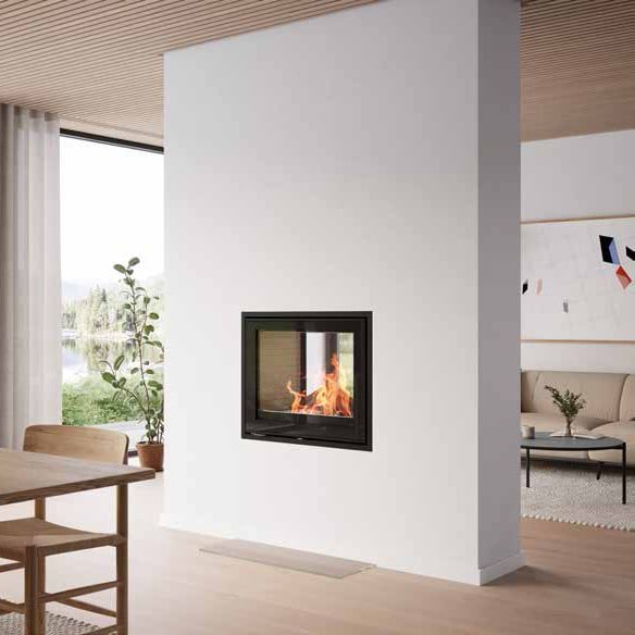 RAIS 600 T Wood Burning Insert — Tunnel (See-Through)