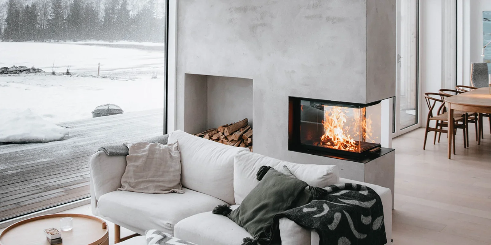 RAIS Visio 3:1 Wood Burning Insert — Room Divider