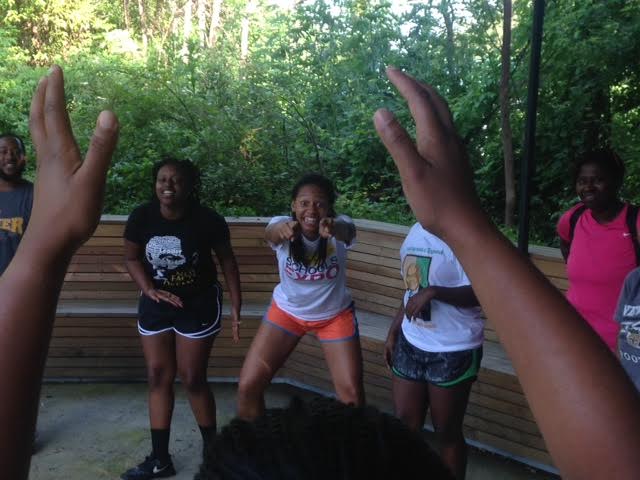 Say Waaaaa?! Eric snapped this one-of-a-kind action shot during one of LOOP's two days with Xavier's Peer Deans!