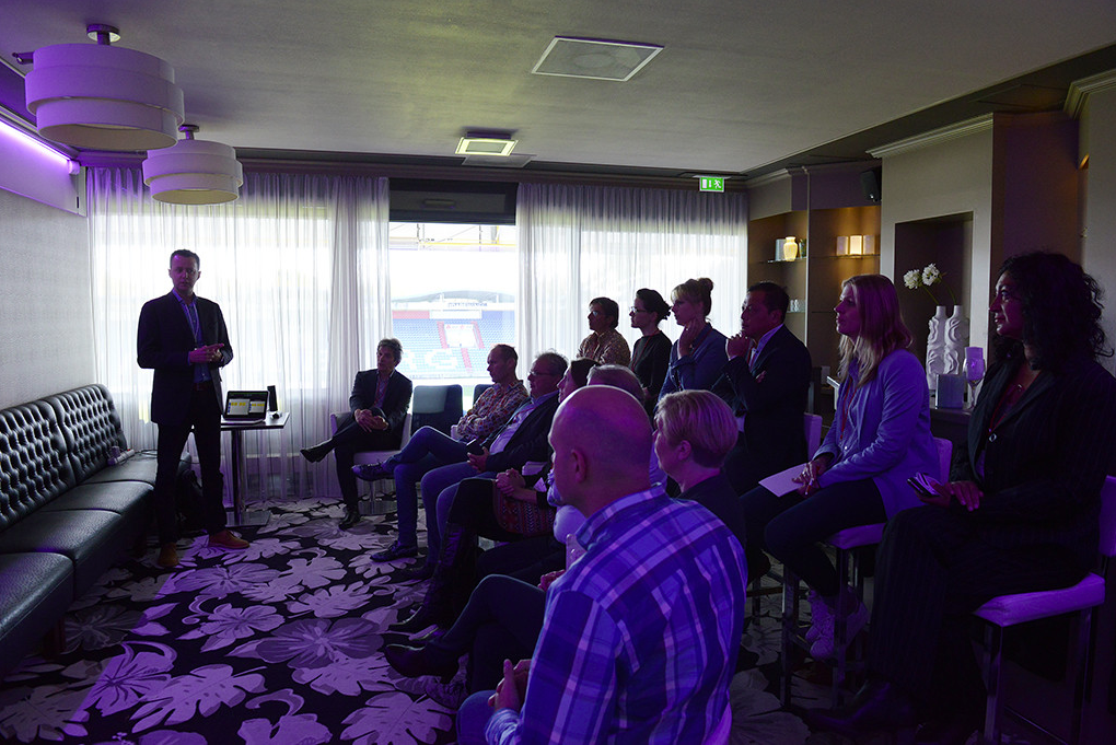 Yves Pilet giving his workshop on labor market developments and employer branding
